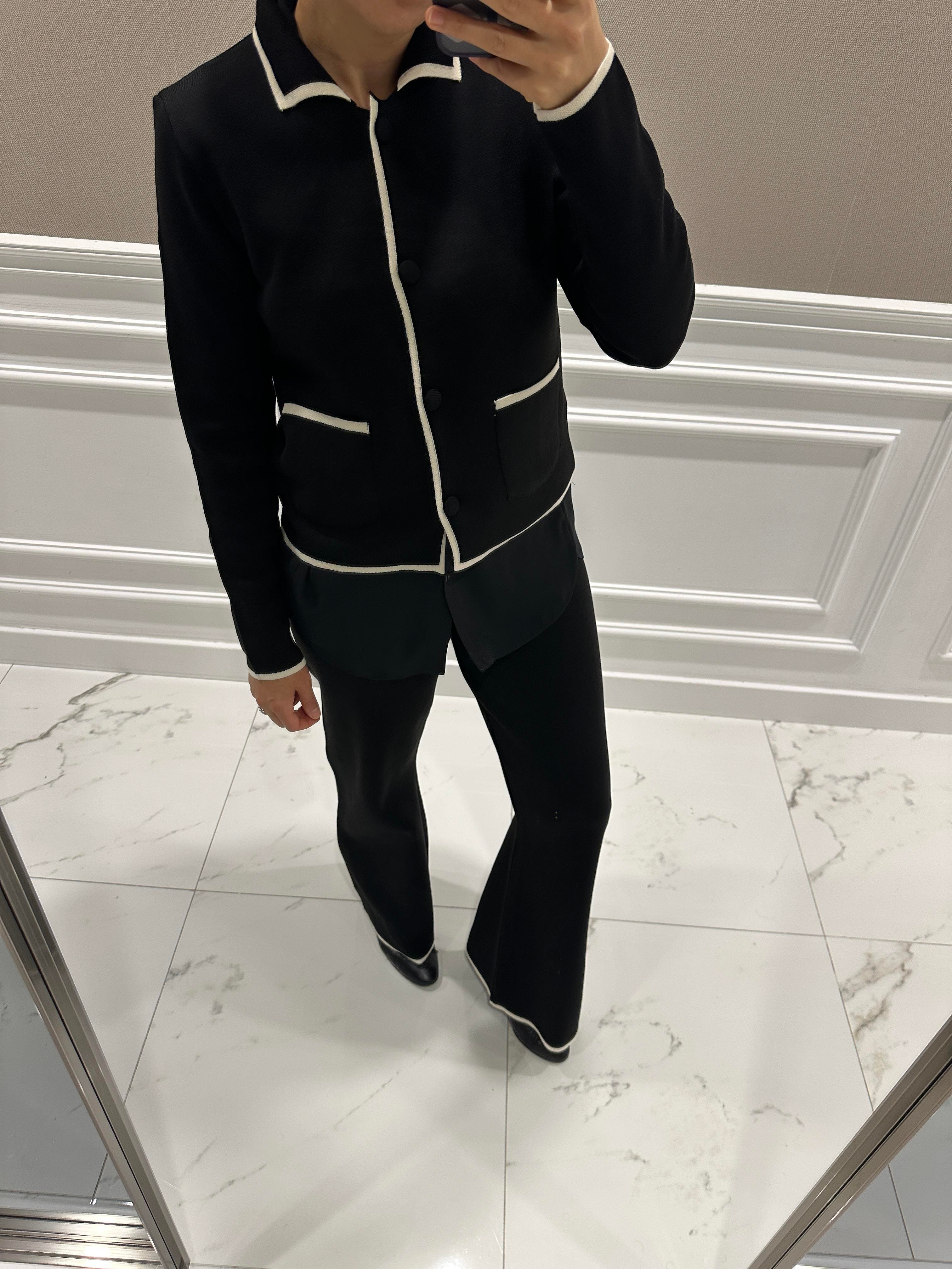 SİYAH-BEYAZ TRİKO TAKIM