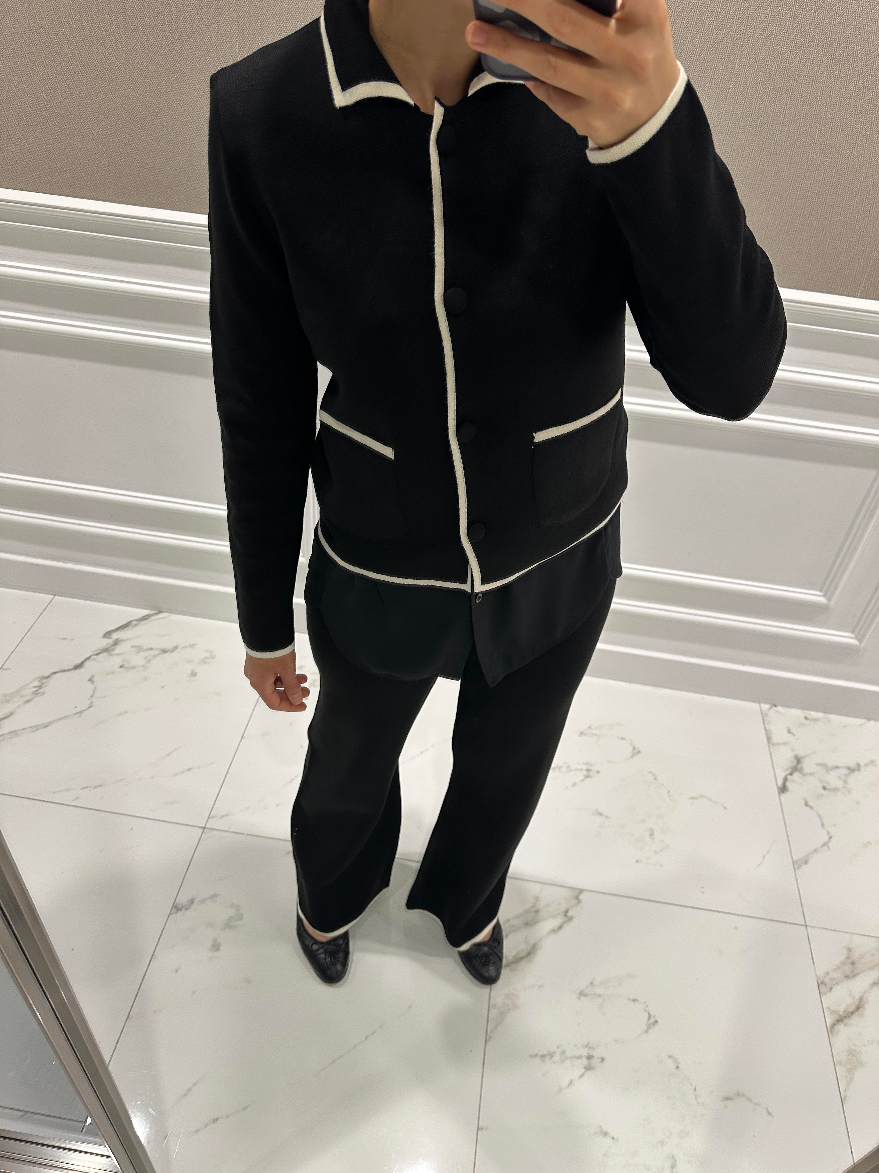 SİYAH-BEYAZ TRİKO TAKIM