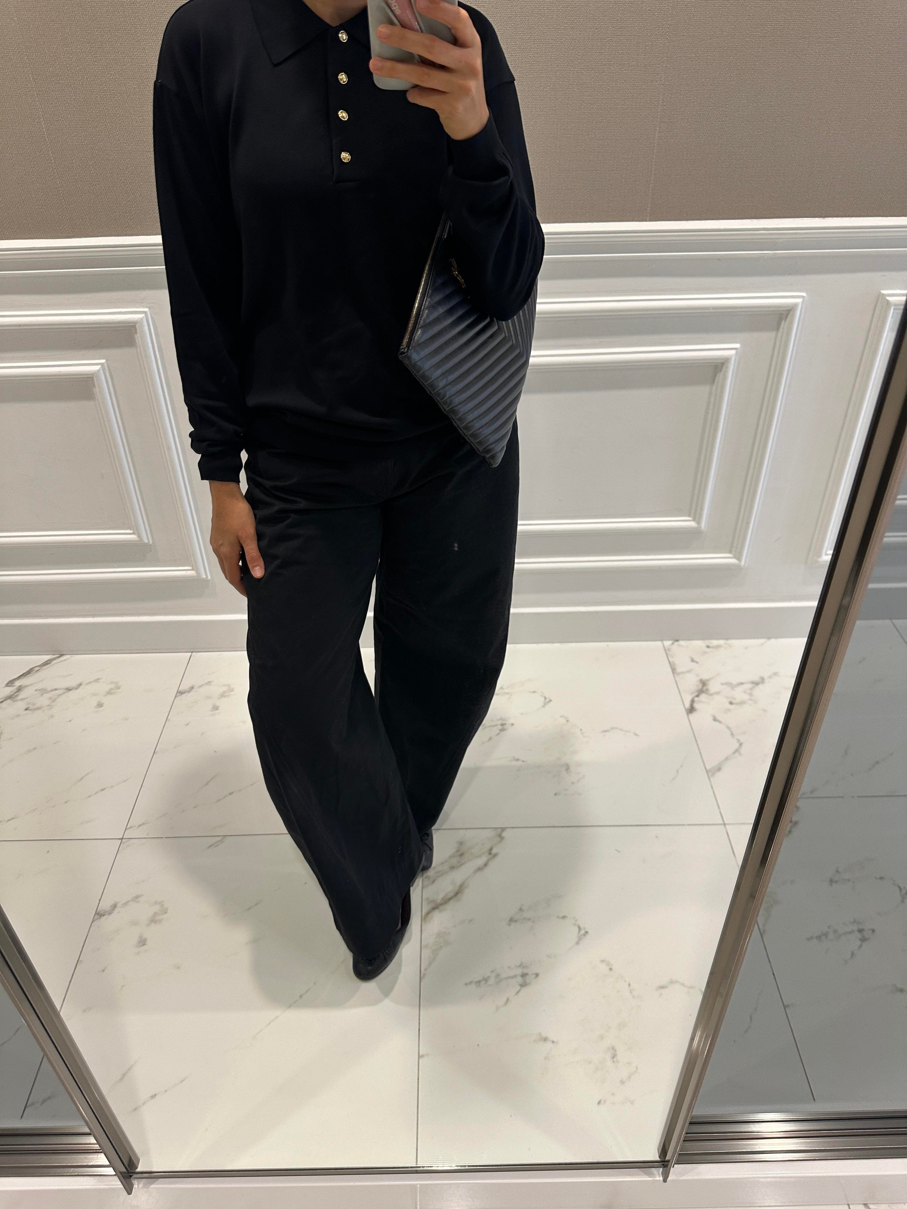 SİYAH POLO YAKA TRİKO 