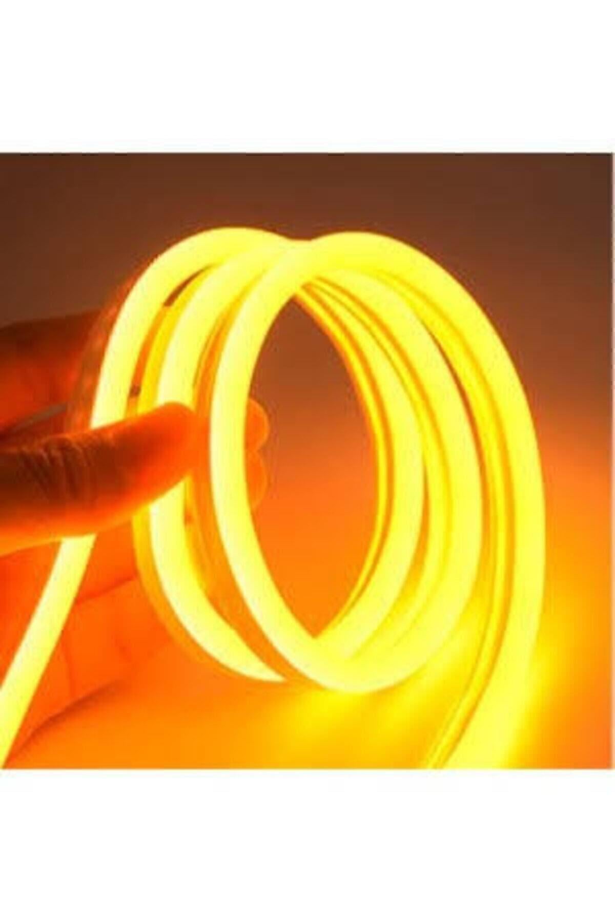 Ct-4555 Cata 12v Amber Neon Led Flexible 5 Metre
