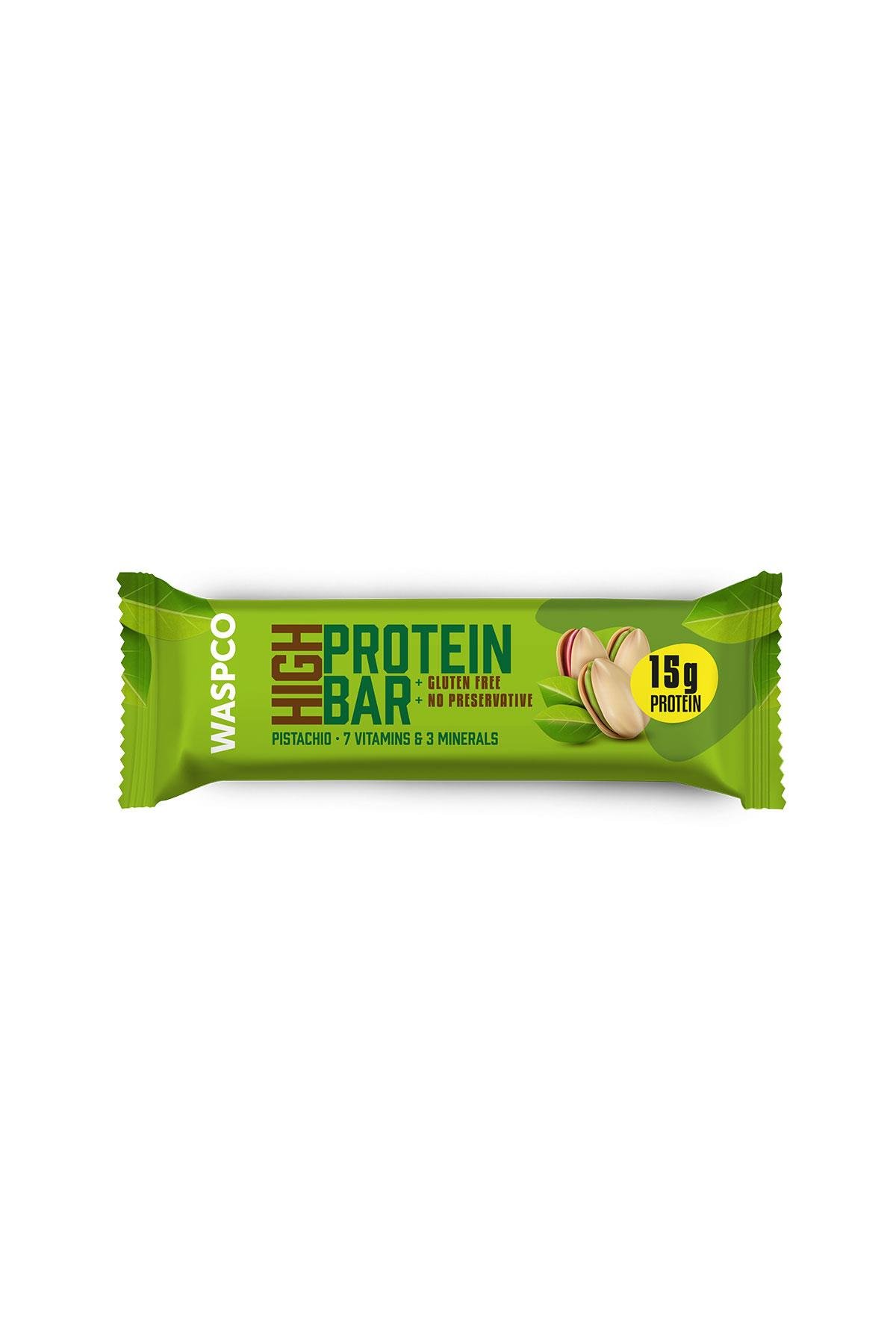 Antep Fıstıklı Yüksek Protein Bar 50g x 12 Adet