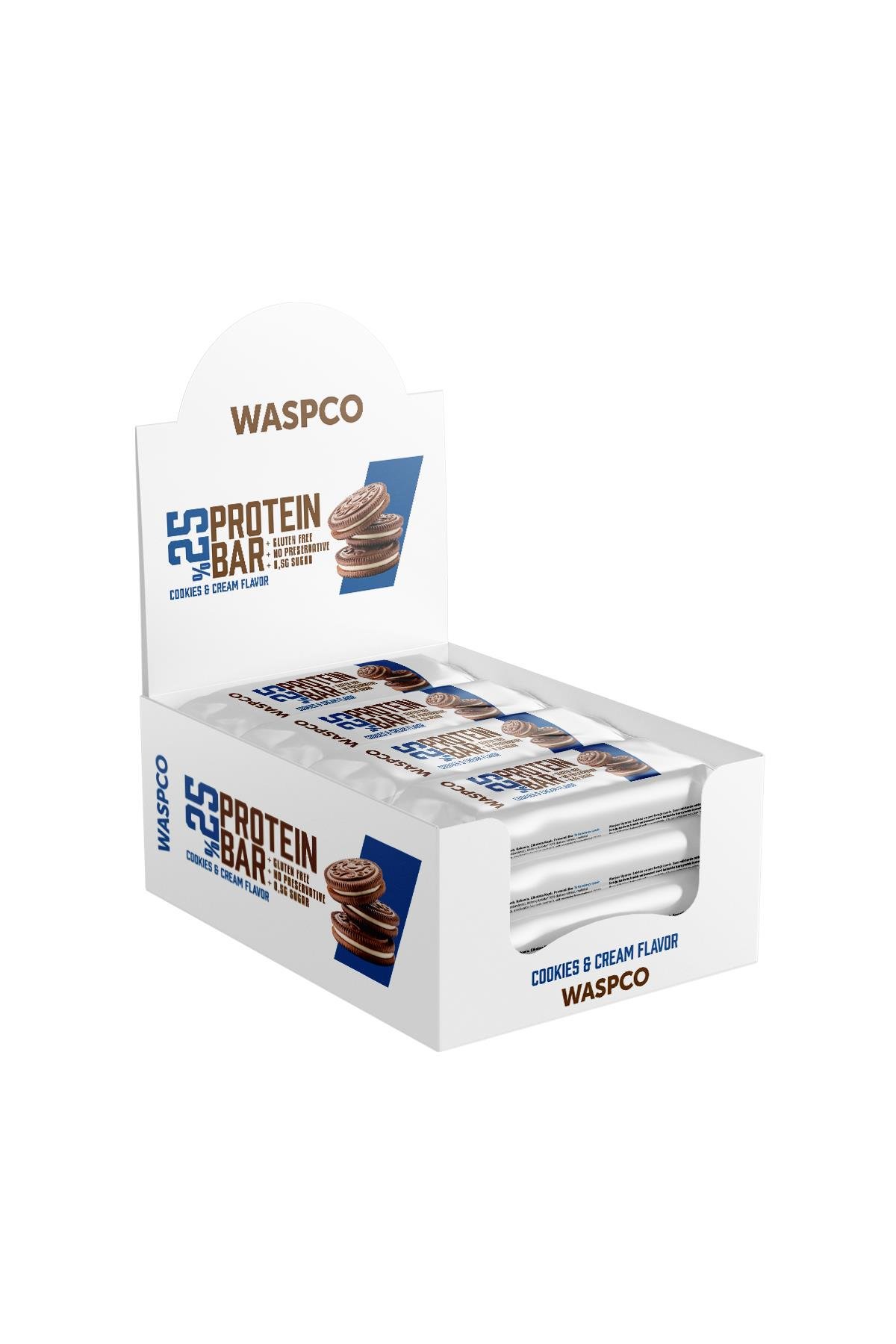 Bitter Çikolata Kaplı Bisküvi Aromalı Protein Bar 36g x 12 Adet