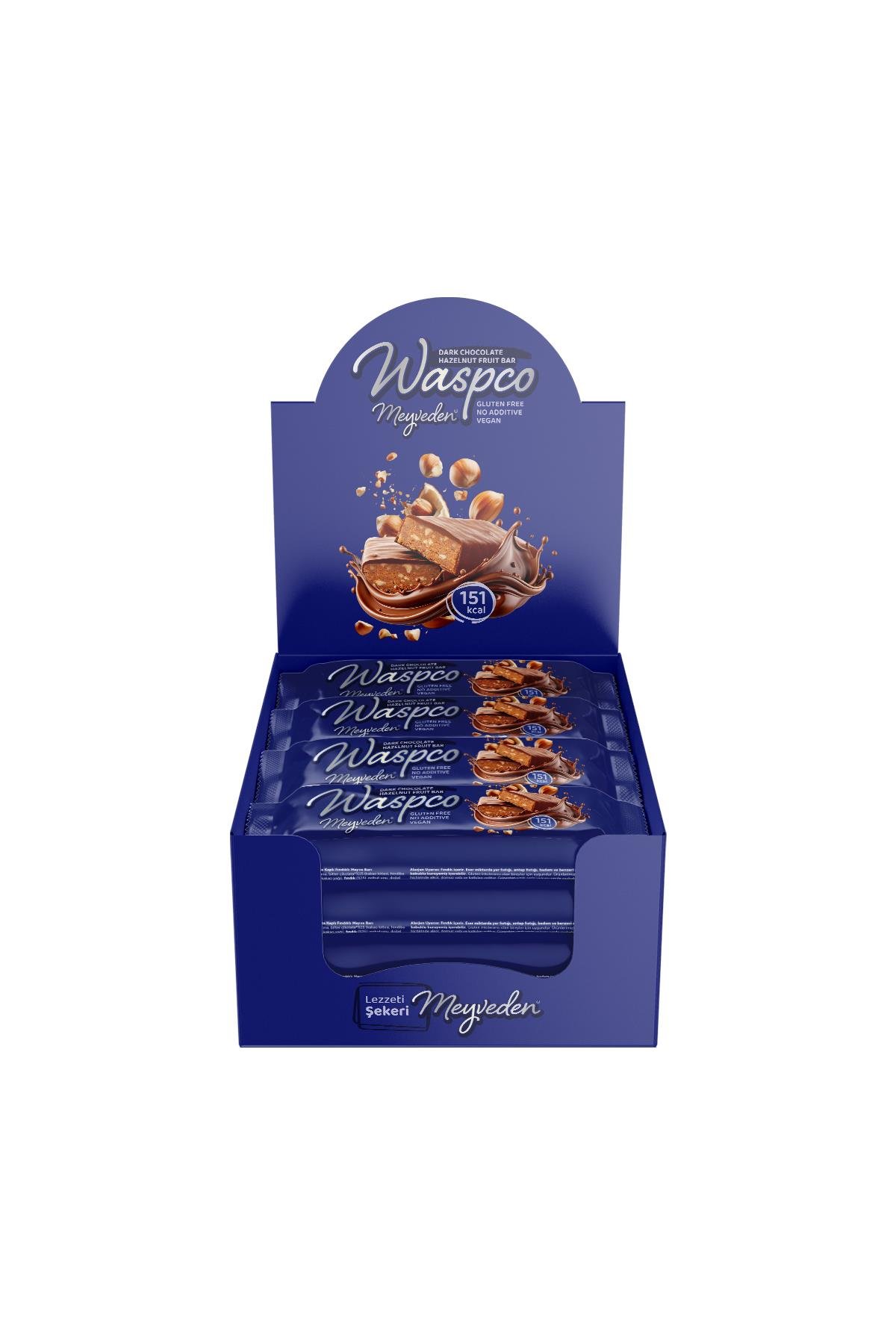 Bitter Çikolata Kaplı Fındıklı Meyve Bar 35g x 12 Adet