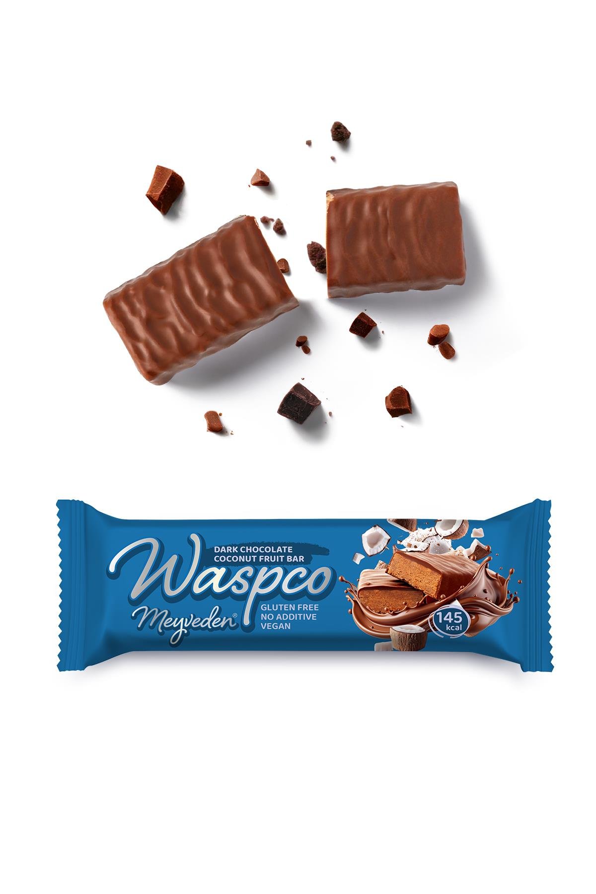 Bitter Çikolata Kaplı Hindistan Cevizli Meyve Bar 35g x 12 Adet