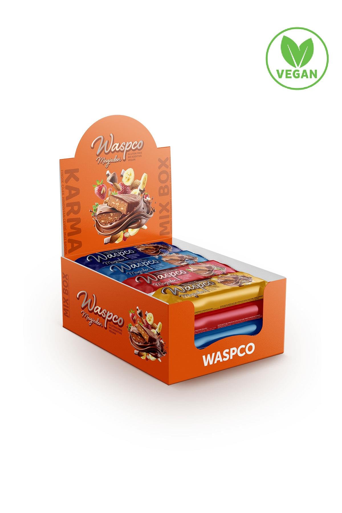 Bitter Çikolata Kaplı Meyve Bar Karma Kutu 35g x 12 Adet (4 Çeşit)