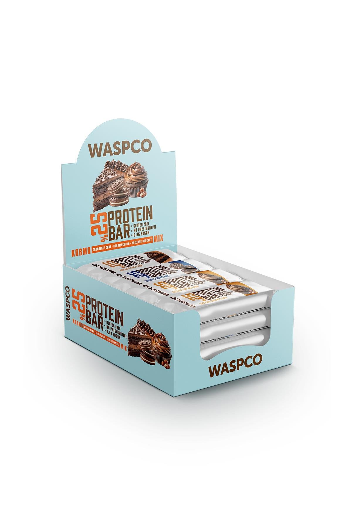 Bitter Çikolata Kaplı Protein Bar Karma Kutu 36g x 6 Adet (3 Çeşit)