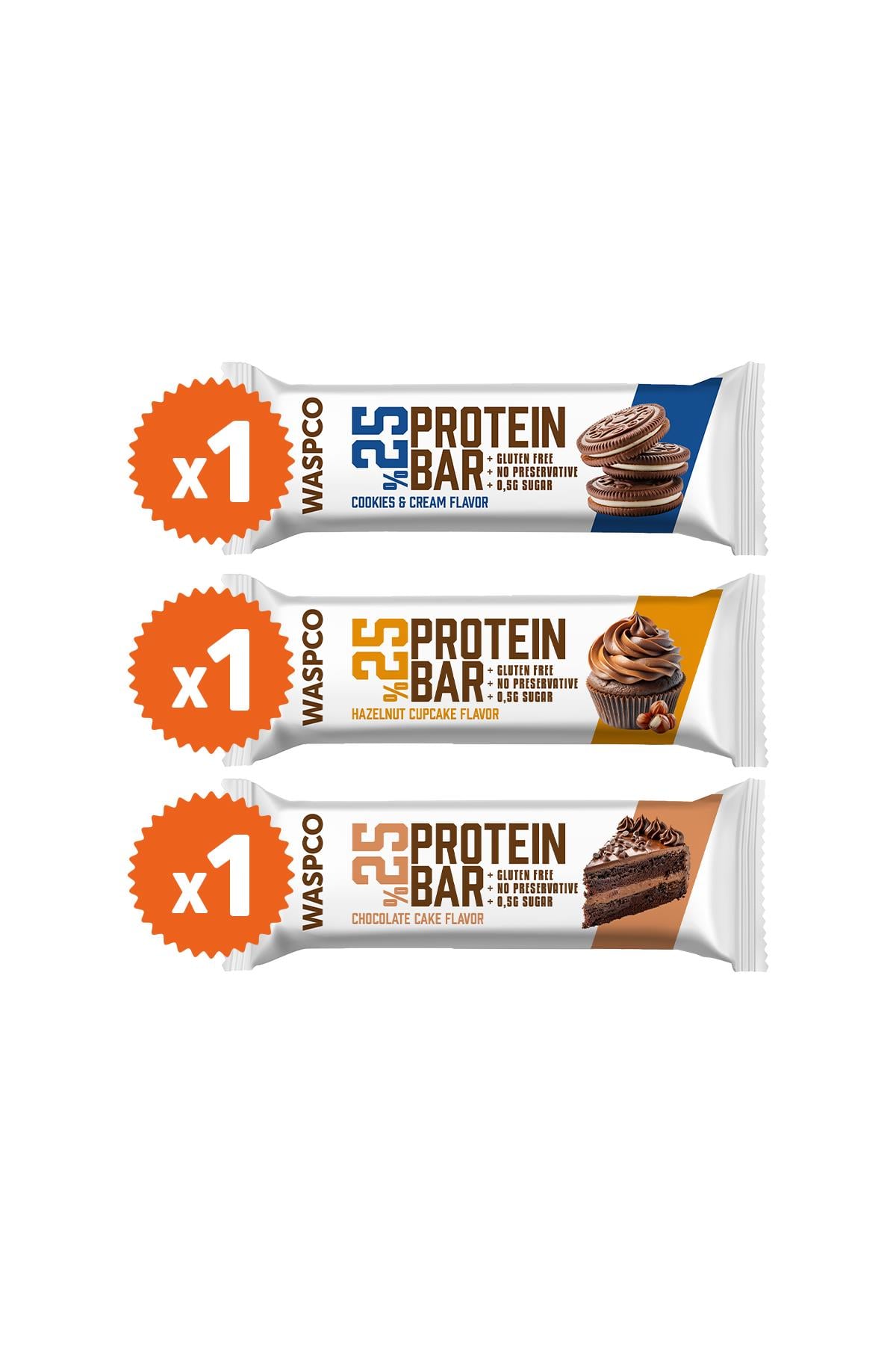 Bitter Çikolata Kaplı Protein Bar Tanışma Paketi (3 Çeşit)