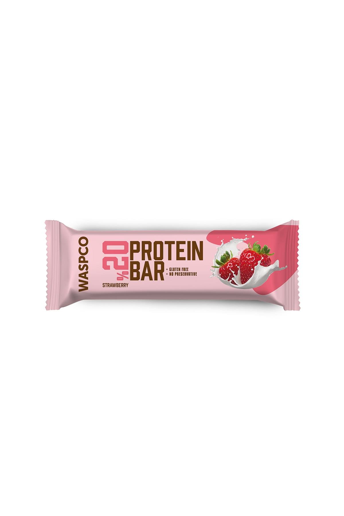 Çilekli Protein Bar 40g x 12 Adet