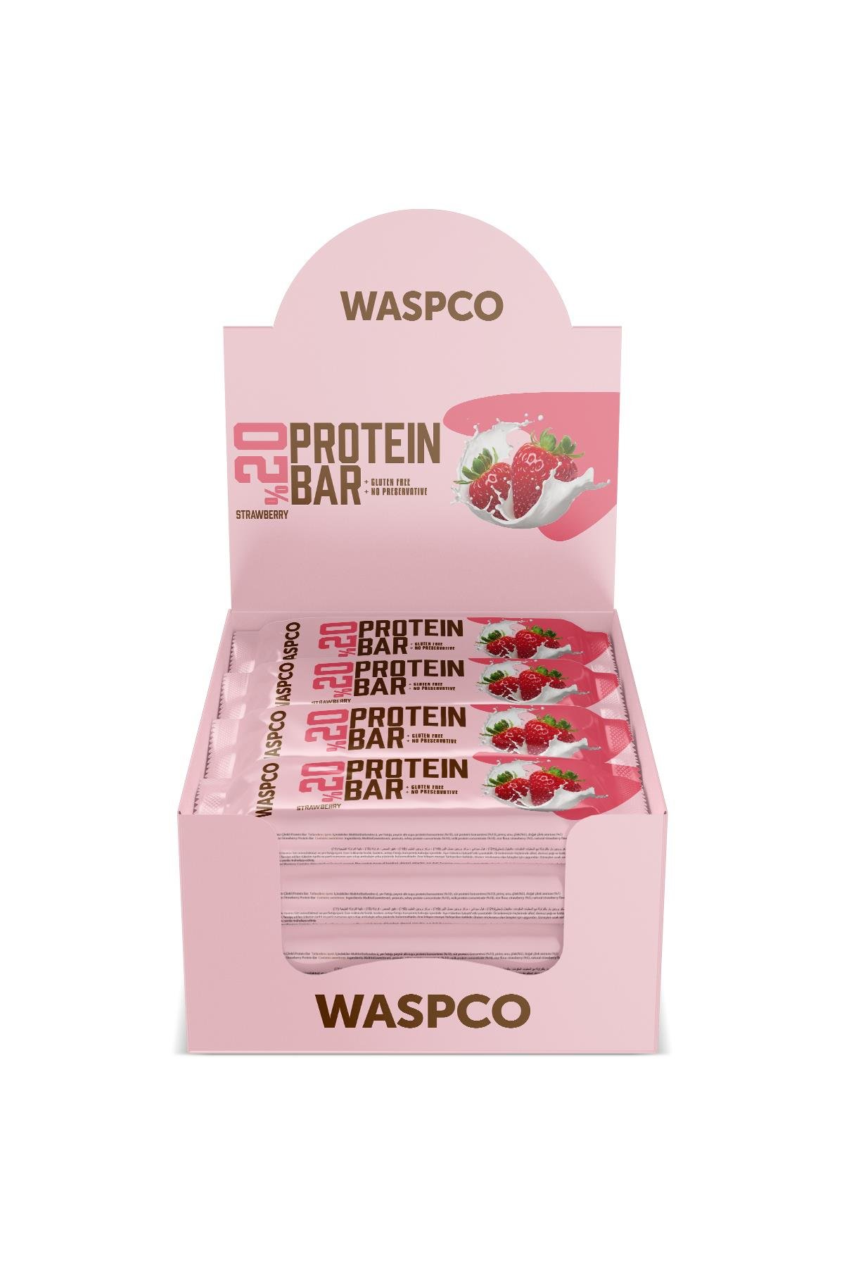 Çilekli Protein Bar  40g x 16 Adet