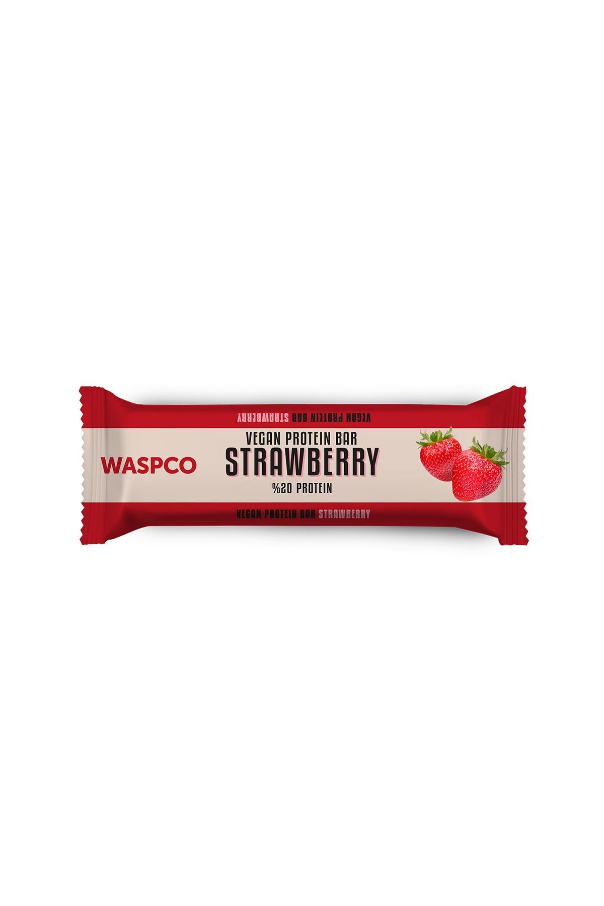 Çilekli Vegan Protein Bar 40g x 12 Adet