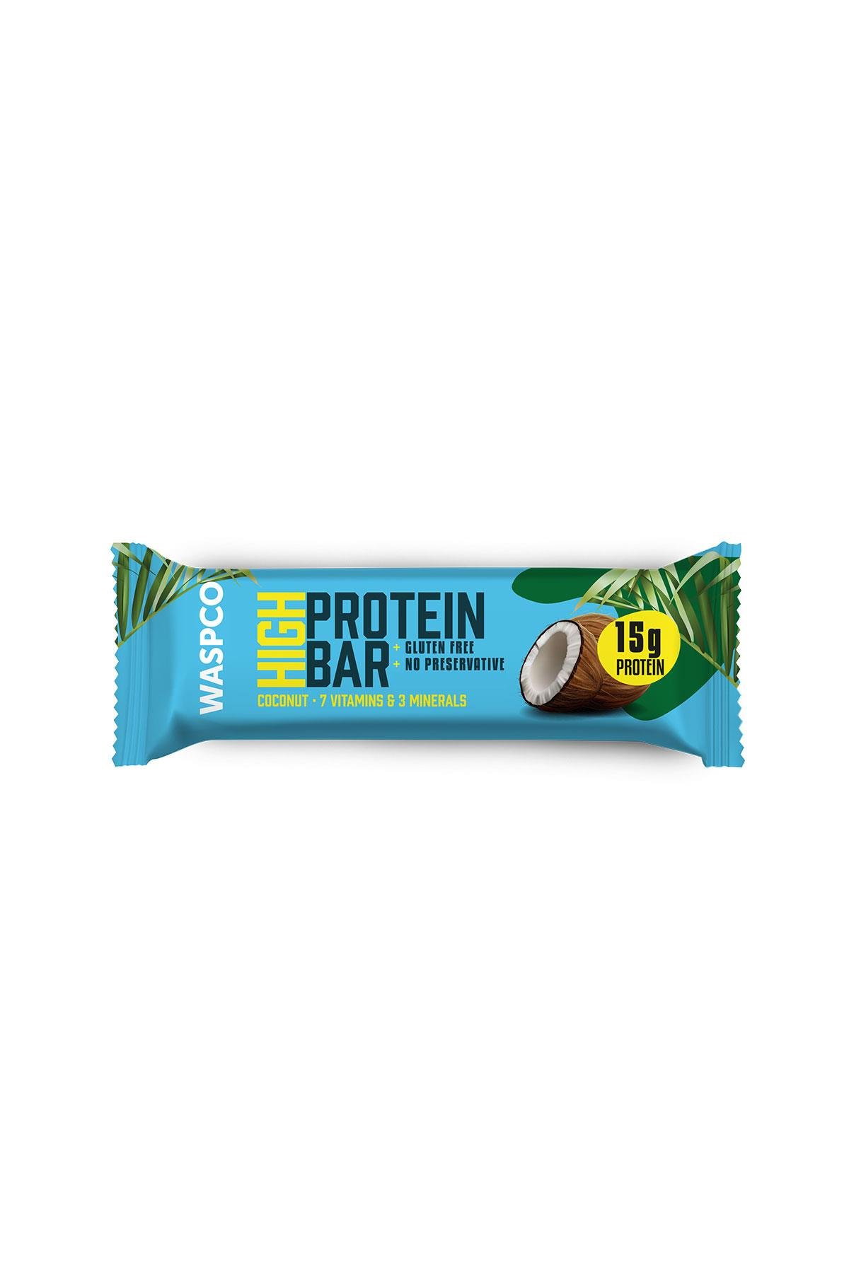 Hindistan Cevizli Yüksek Protein Bar 50g x 12 Adet