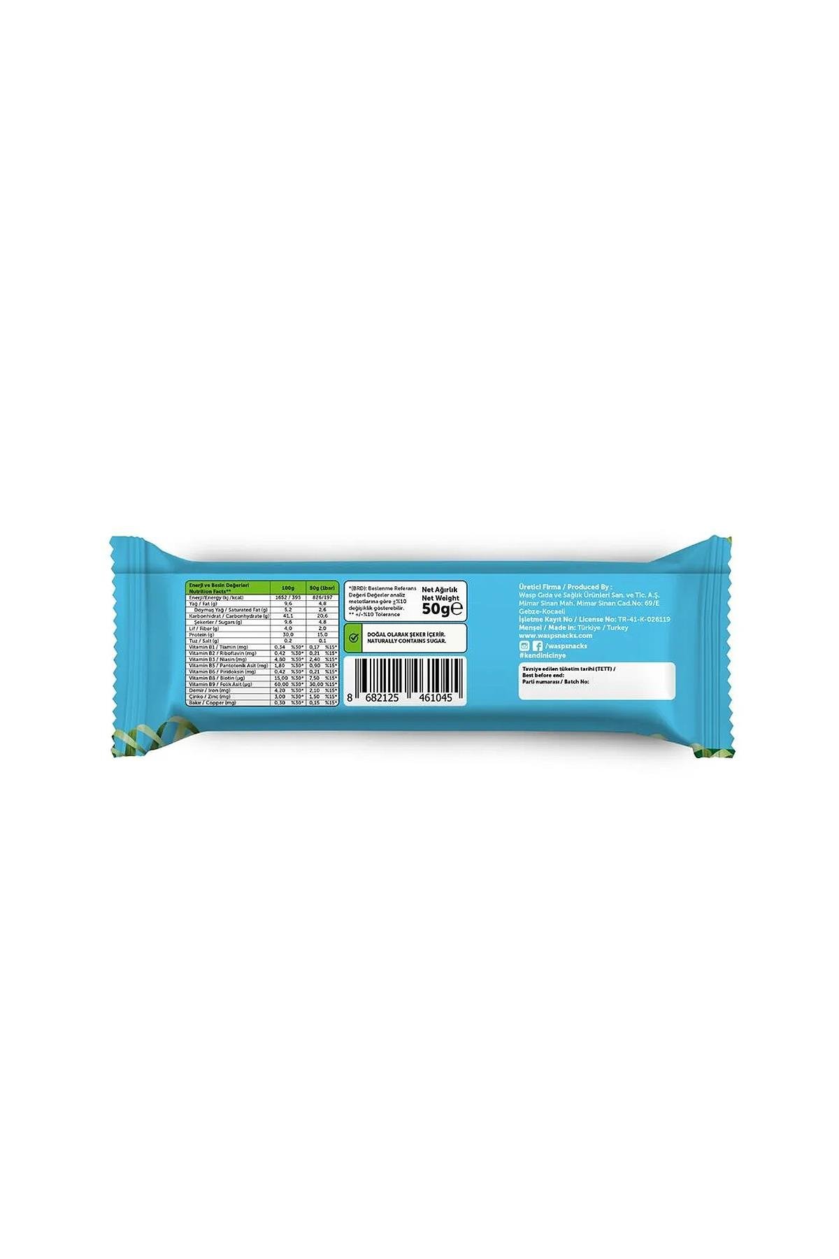 Hindistan Cevizli Yüksek Protein Bar 50g x 12 Adet