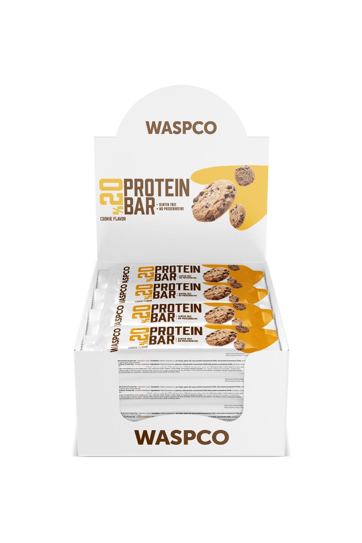 Kurabiye Aromalı Protein Bar 40g x 12 Adet