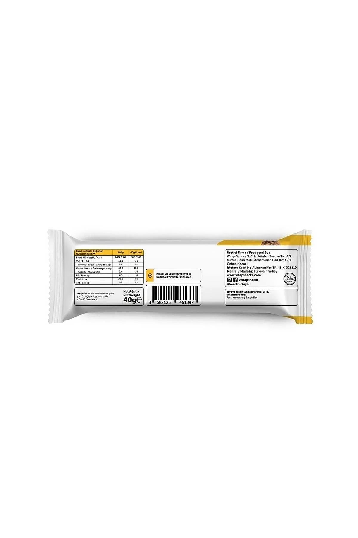 Kurabiye Aromalı Protein Bar 40g x 16 Adet