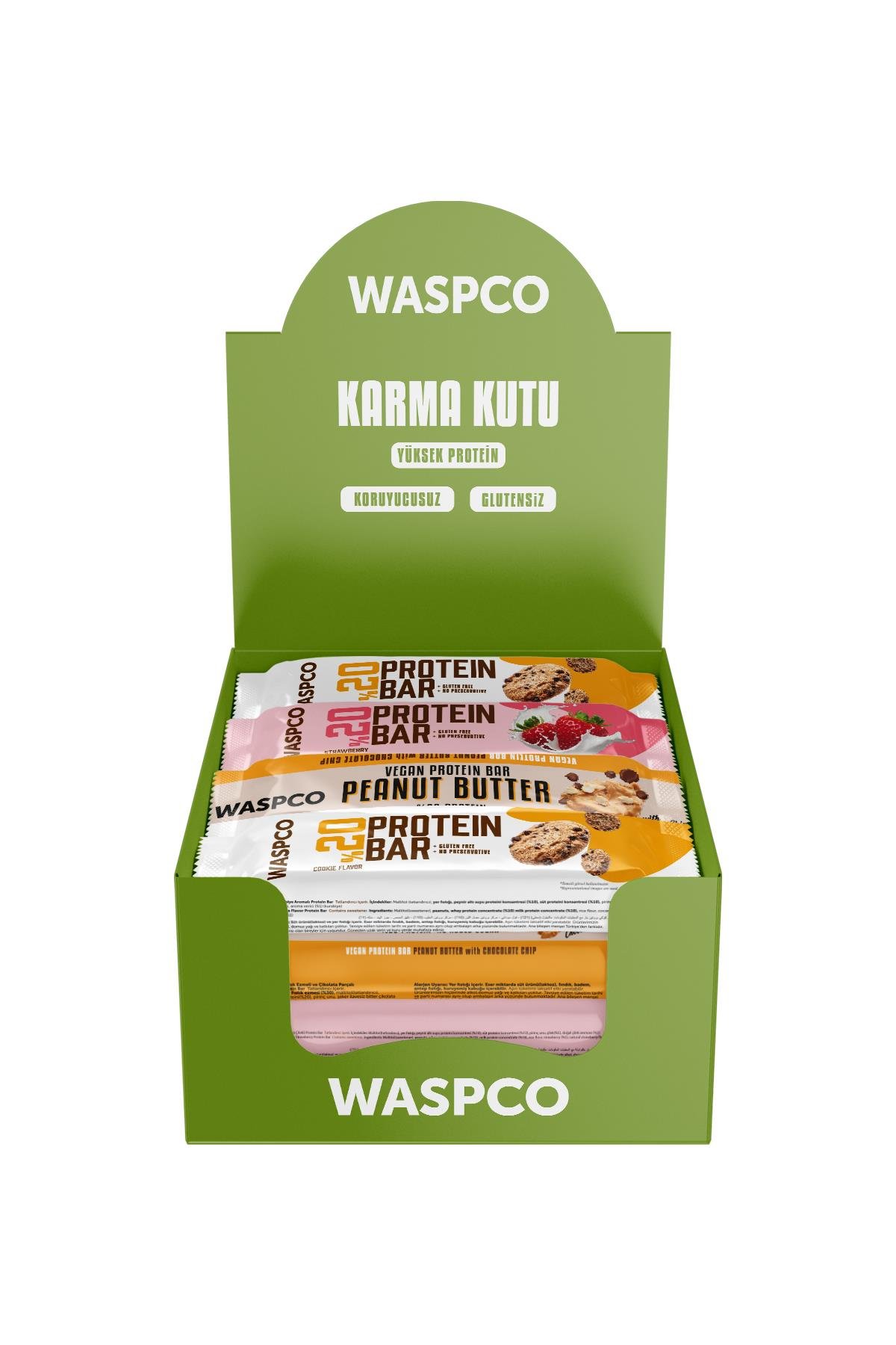 Protein Bar Karma Kutu 40g x 12 Adet (3 Çeşit)