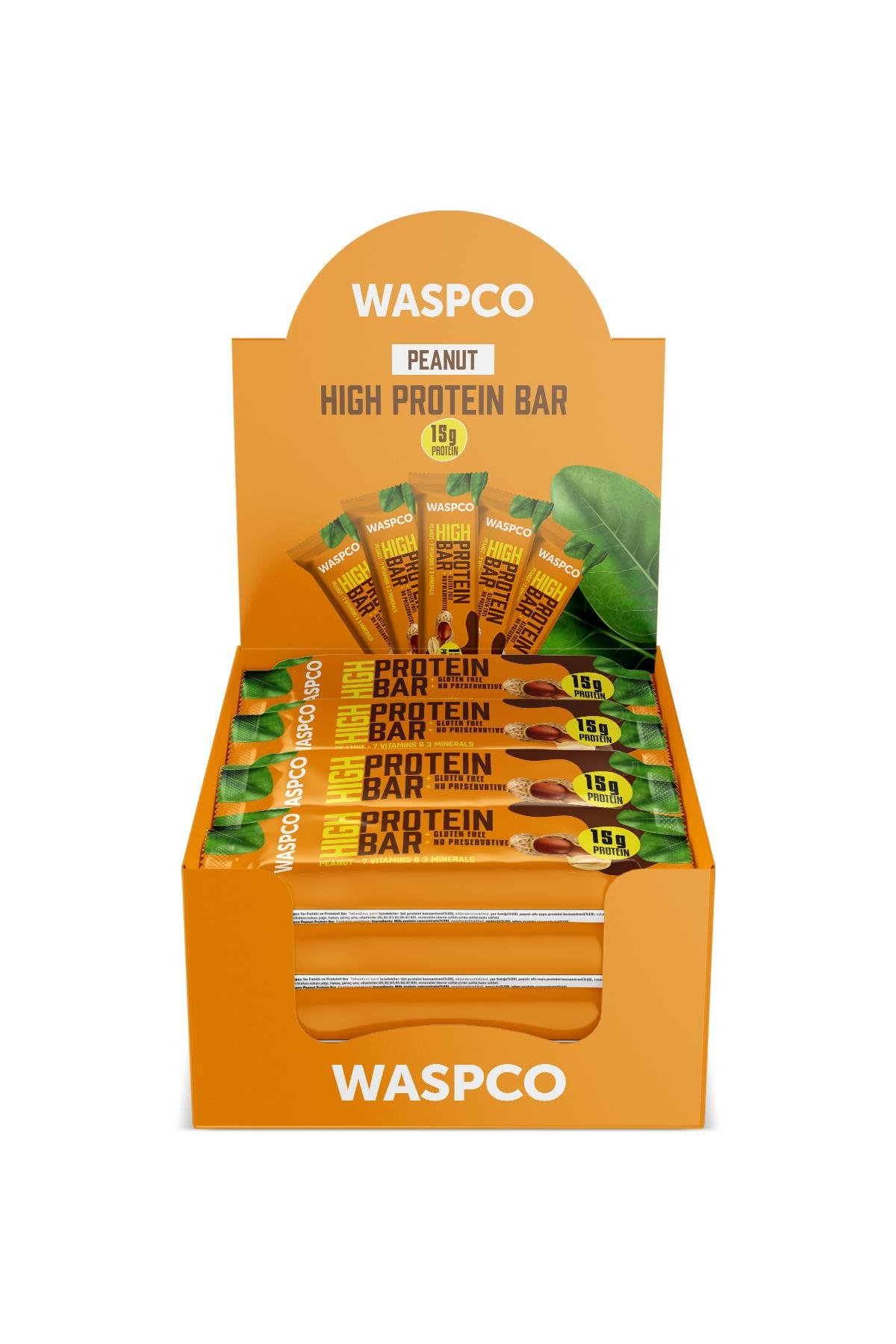 Yer Fıstıklı Ve Kakaolu Yüksek Protein Bar 50g x 12 Adet