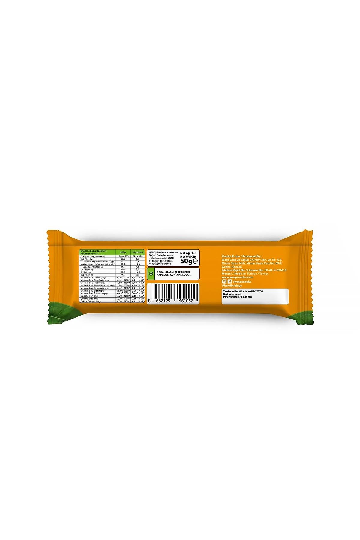 Yer Fıstıklı Ve Kakaolu Yüksek Protein Bar 50g x 12 Adet