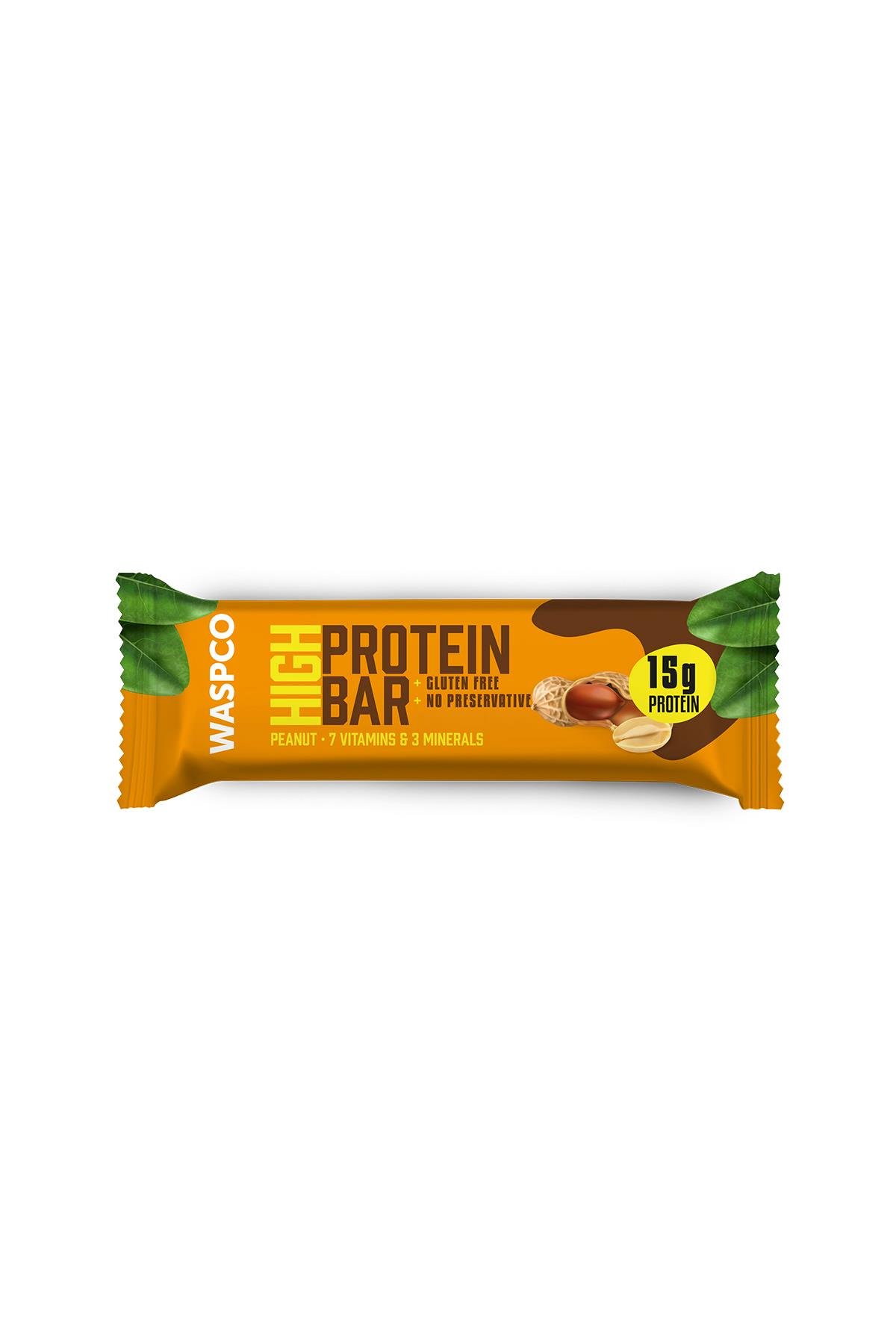 Yer Fıstıklı Ve Kakaolu Yüksek Protein Bar 50g x 12 Adet