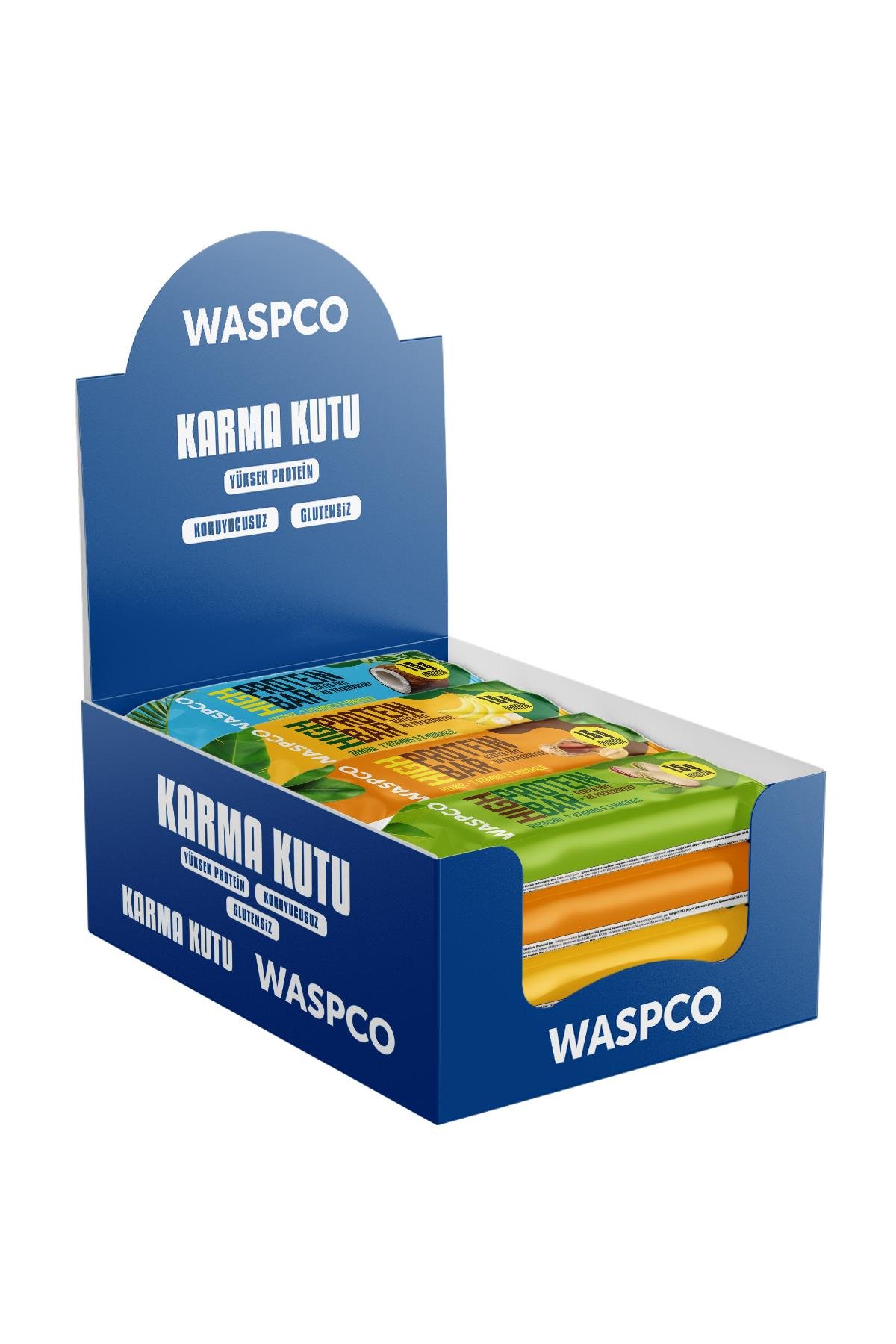 Yüksek Protein Bar 50g Karma Kutu 10 Adet (5 Çeşit)