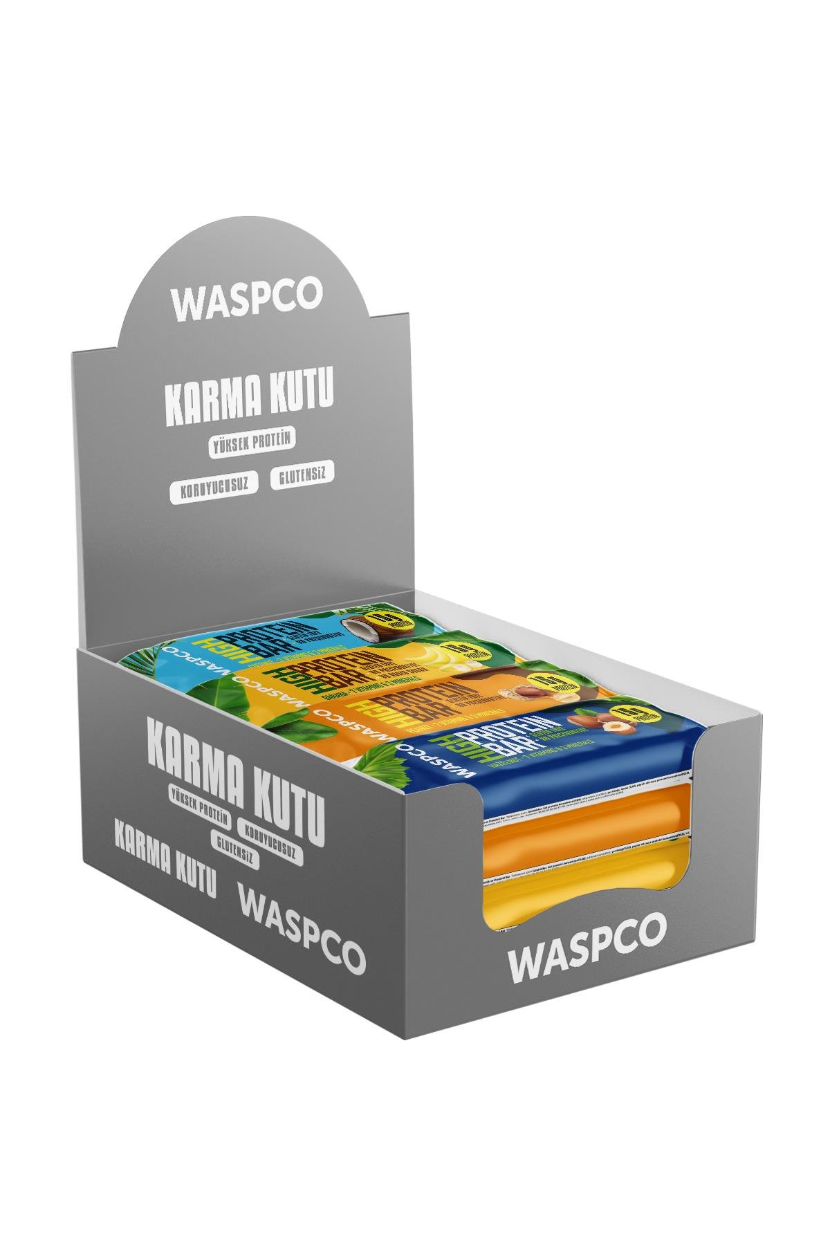 Yüksek Protein Bar 50g Karma Kutu 12 Adet (4 Çeşit)