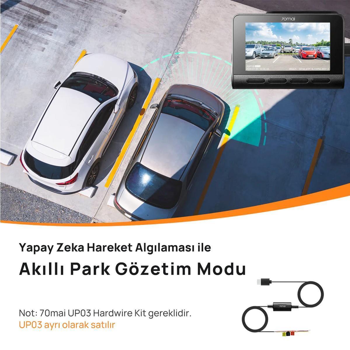 70mai A810 + RC12 Ön ve Arka Araç İçi Kamera Seti