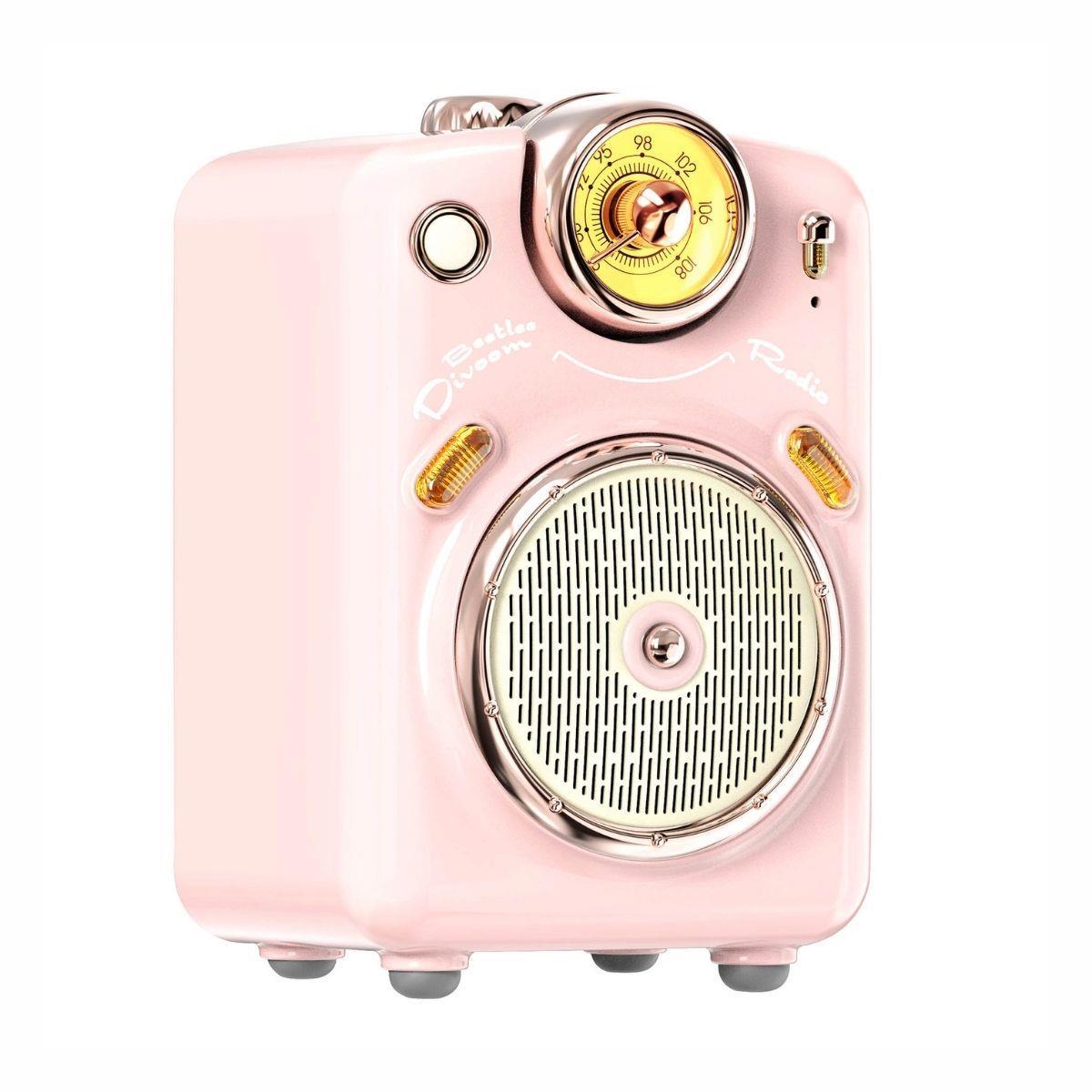 Divoom Fairy-OK Pembe Karaoke Mikrofonlu FM Radyolu Bluetooth Hoparlör