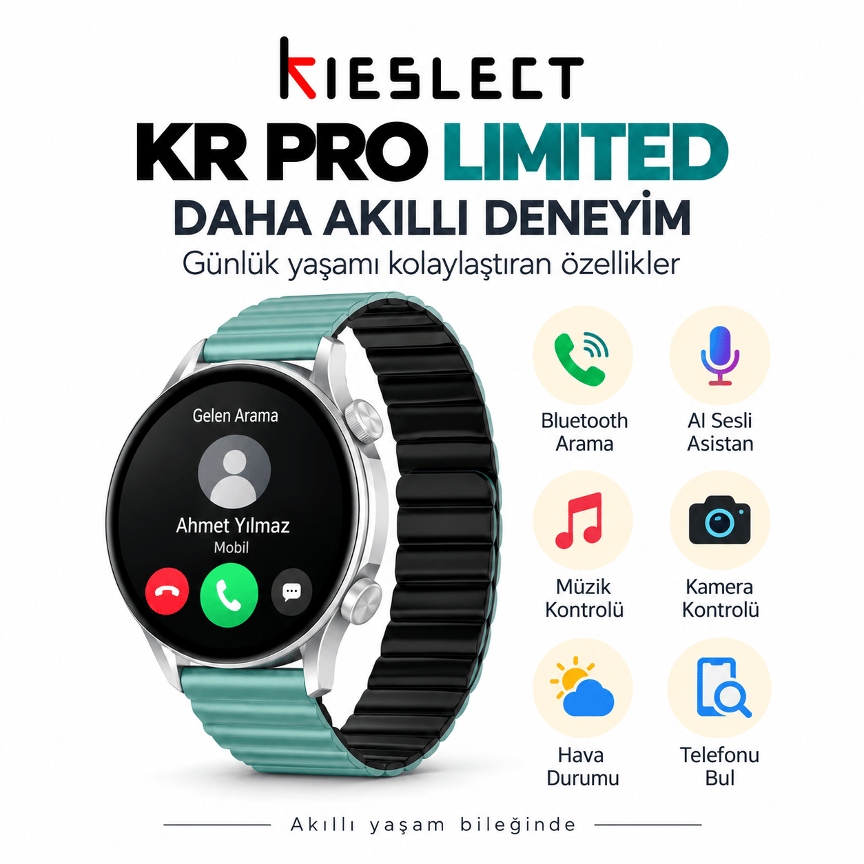 Kieslect Kr Pro Limited Amoled Ekran Akıllı Saat
