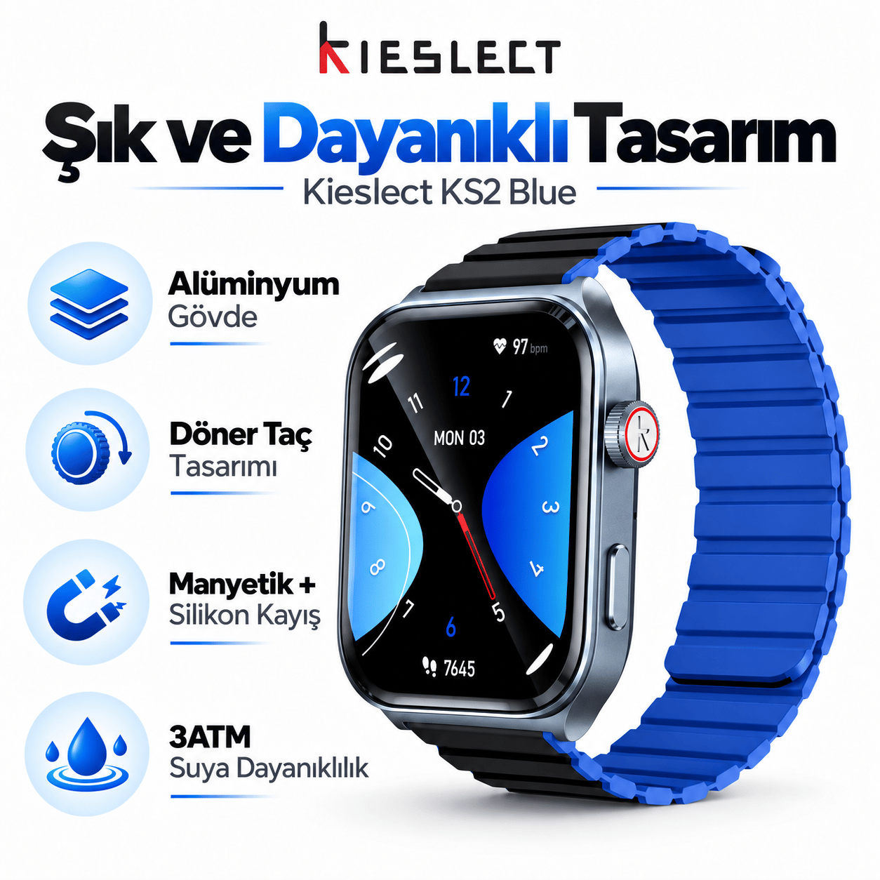 Kieslect Ks2 Midnight Blue Akıllı Saat