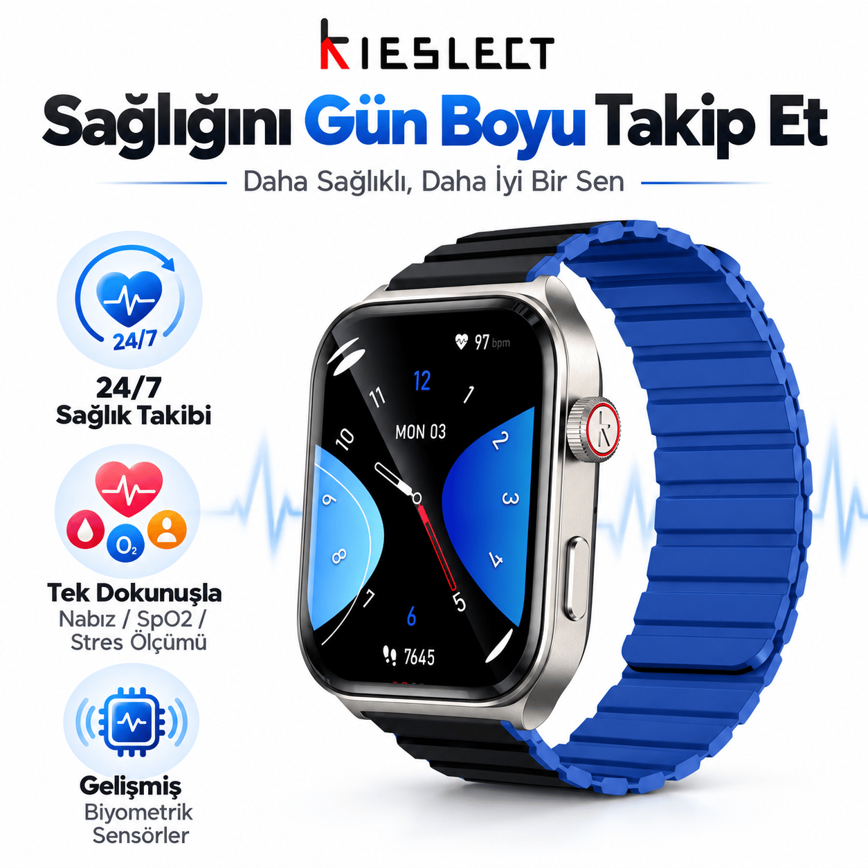 Kieslect Ks2 Space Gray Akıllı Saat