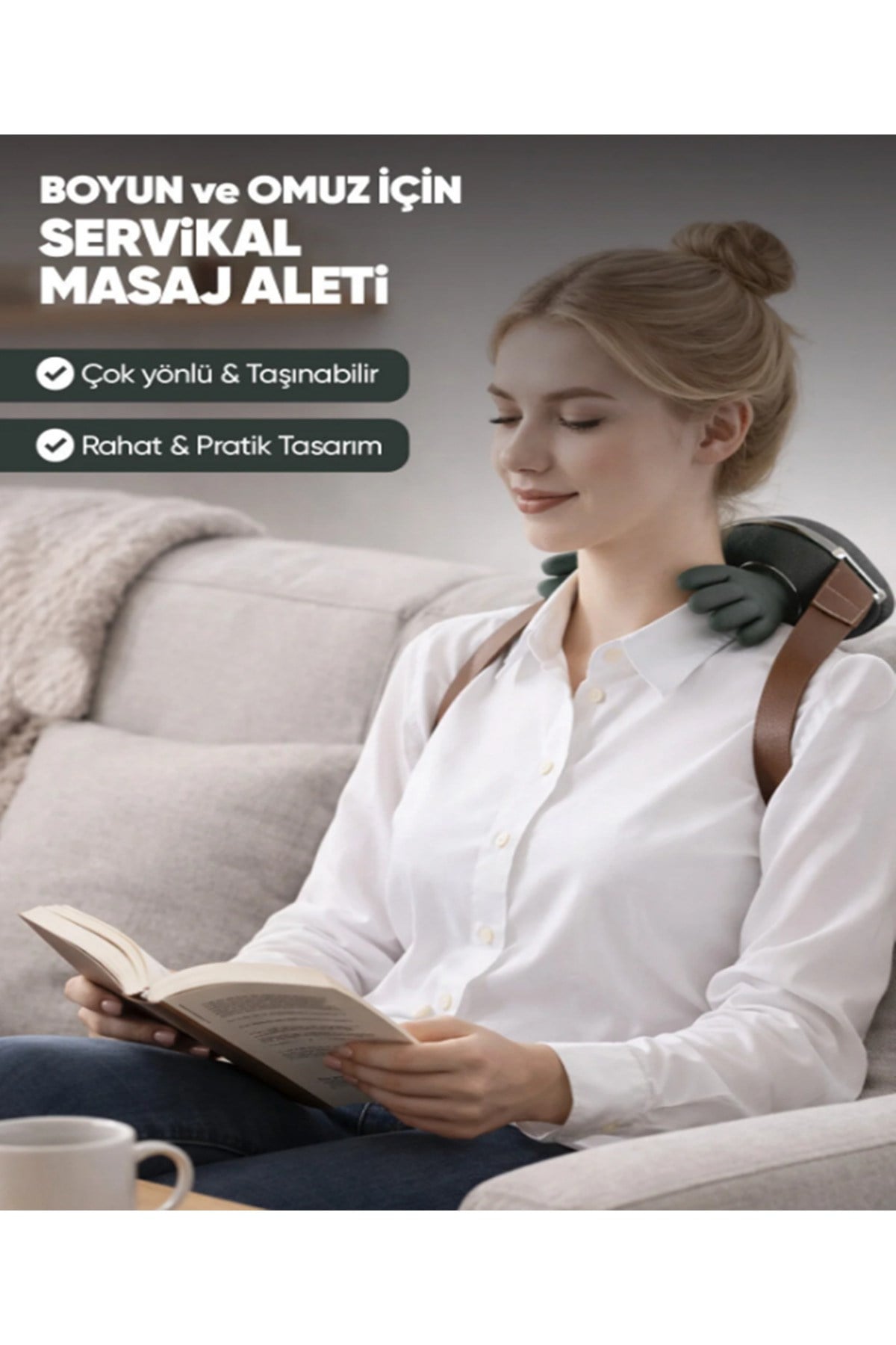 Laiser Isı Destekli Boyun Omuz ve Sırt,Derin Doku Masaj Cihazı 