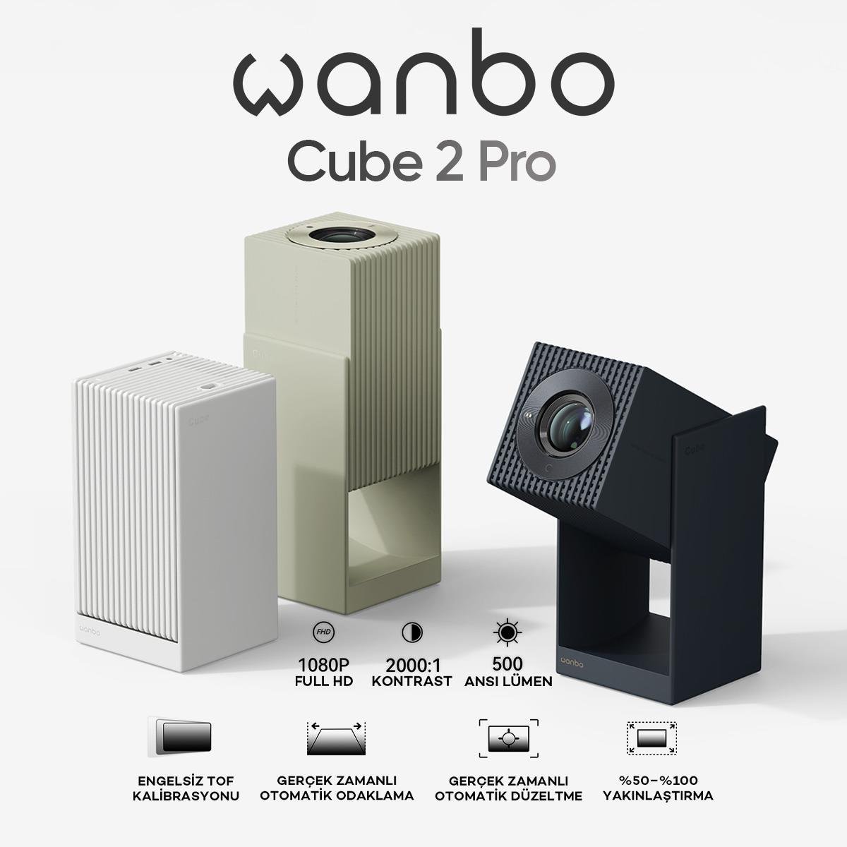 Wanbo Cube 2 Pro Projeksiyon Cihazı - Yeşil