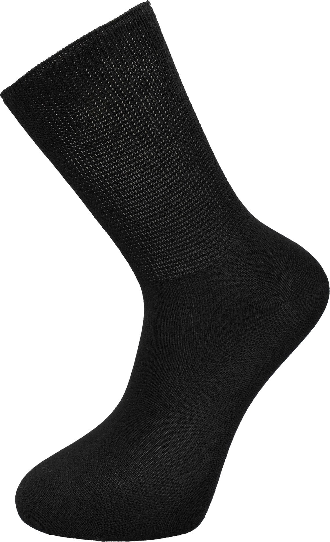  Unisex Bambu Diyabetik Şeker Çorabı Siyah 