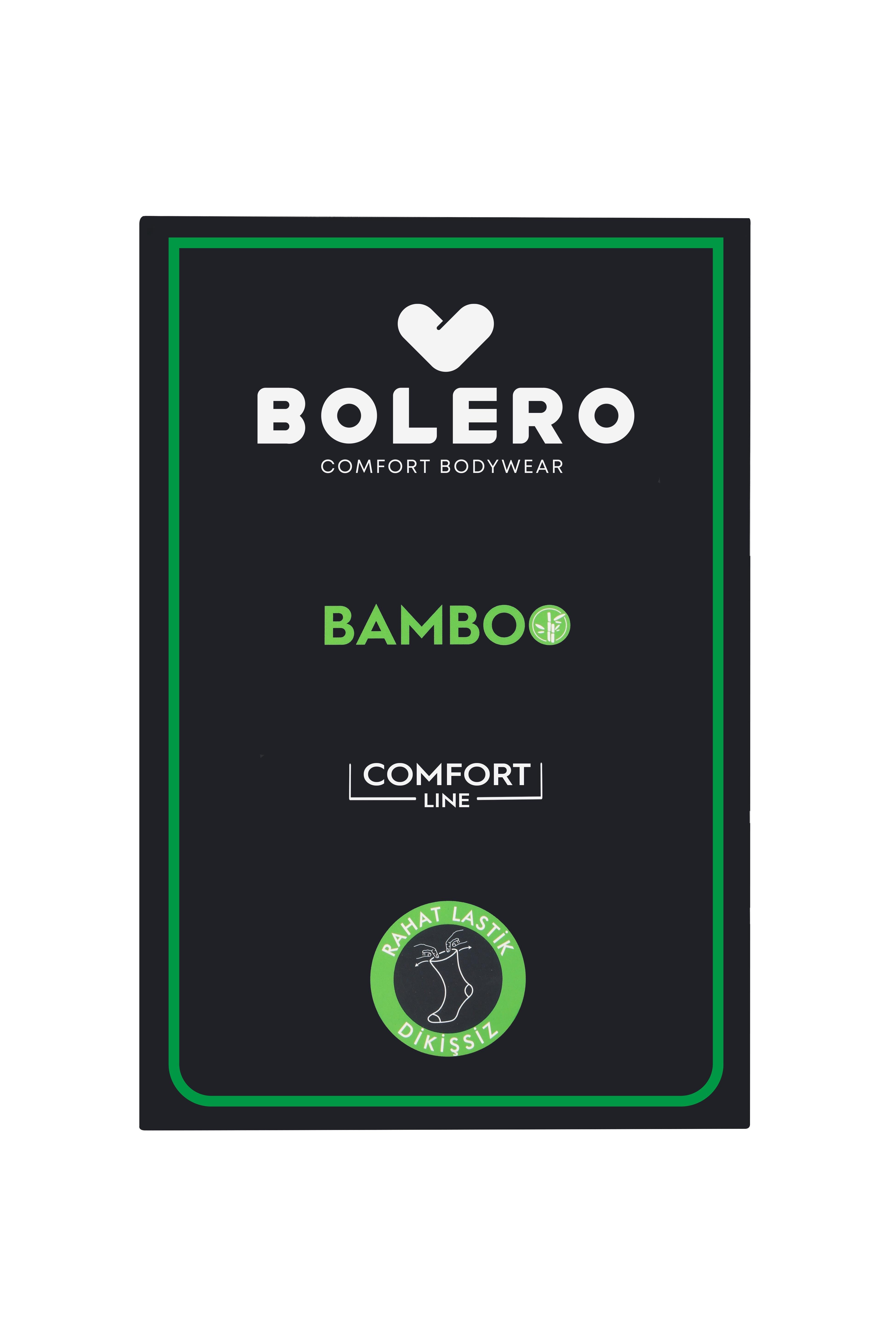 Erkek Premium Dikişsiz Roll Top Lastiksiz 12'li Bambu Çorap Siyah