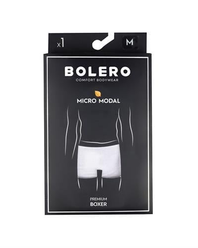 Erkek Premium Micromodal Boxer Beyaz