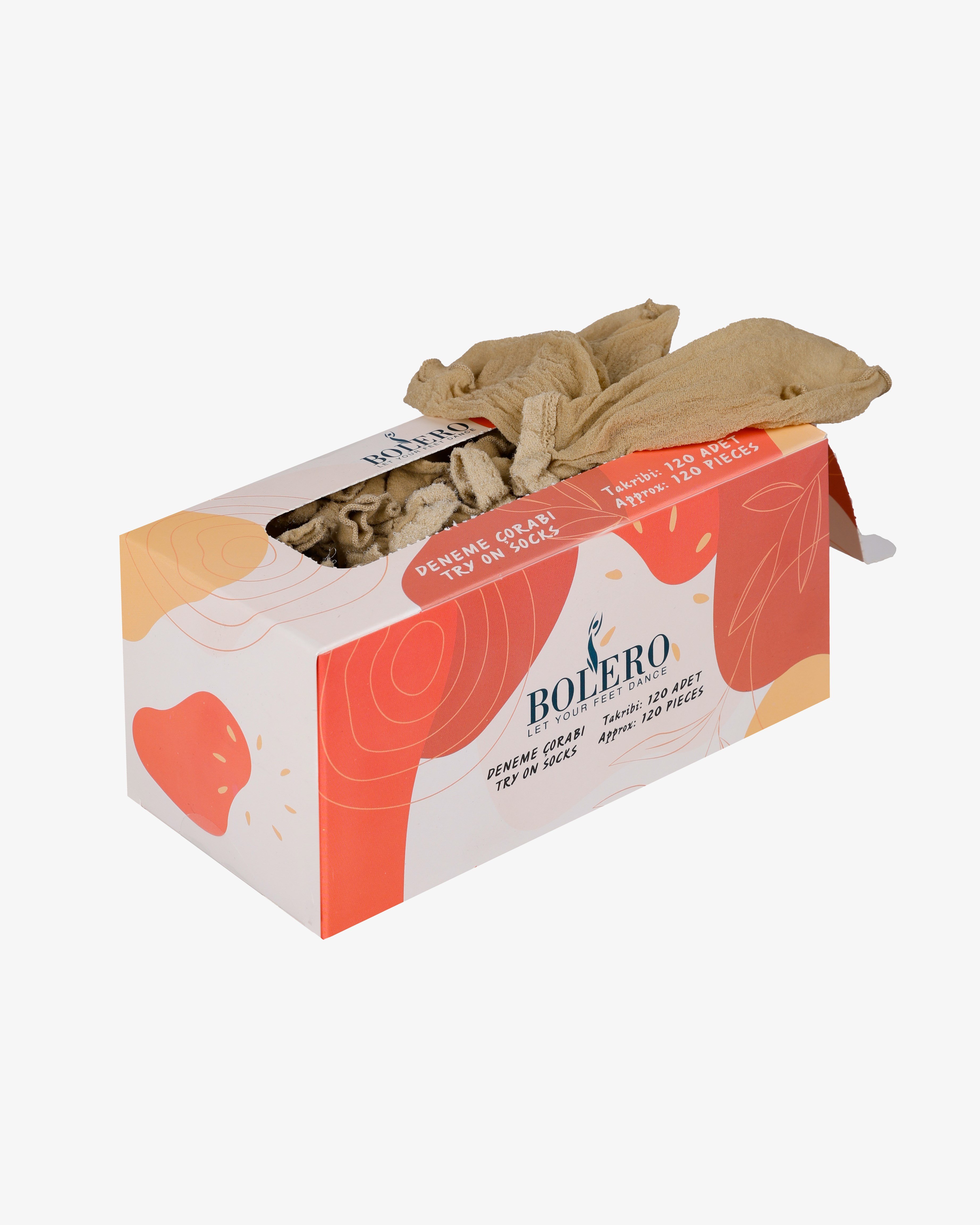 Toptan 120'li Tek Kullanımlık Kullan At Deneme Çorabı-N16