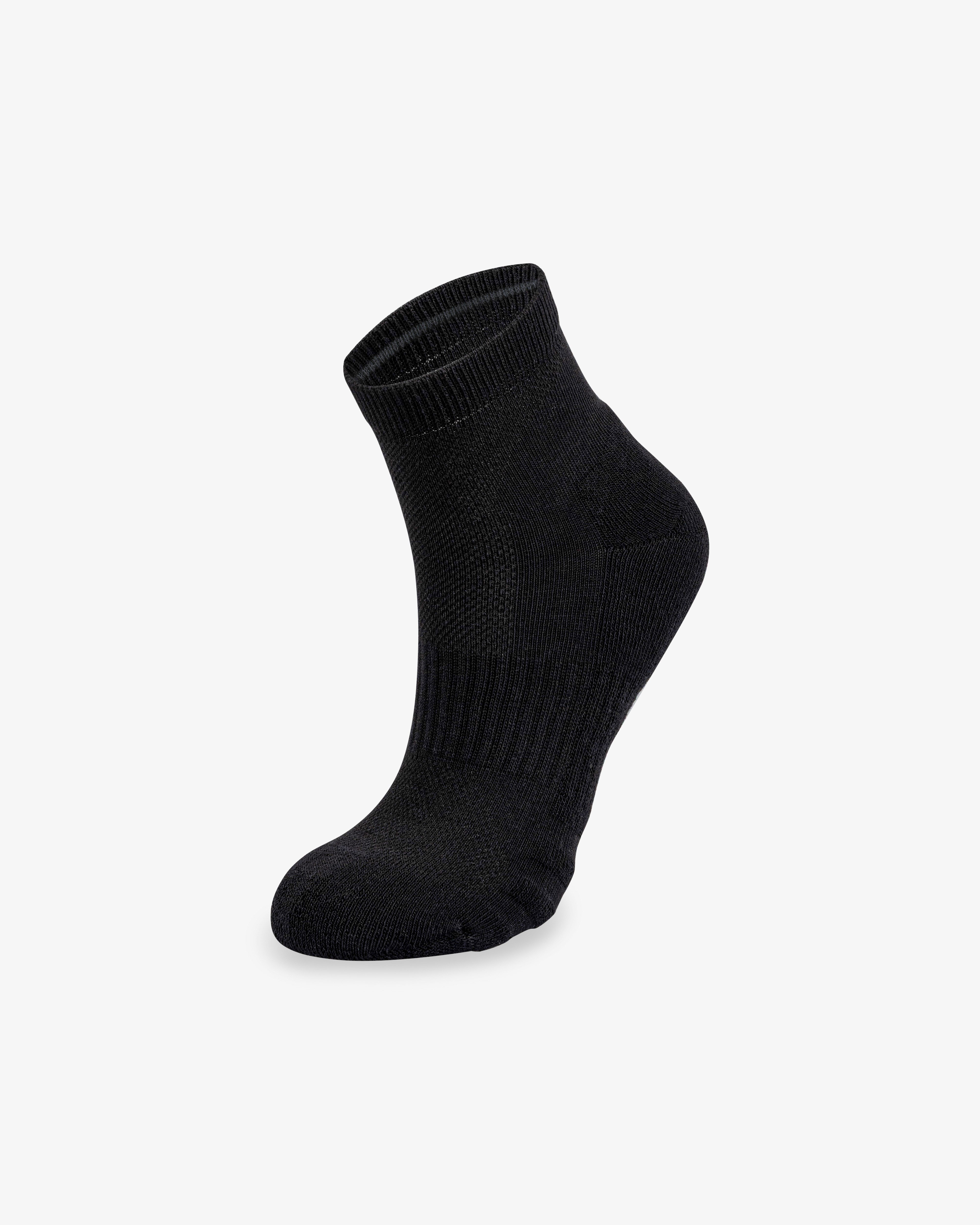 Unisex Dikişsiz Taban Havlu 12'li Kısa Spor Çorap Siyah