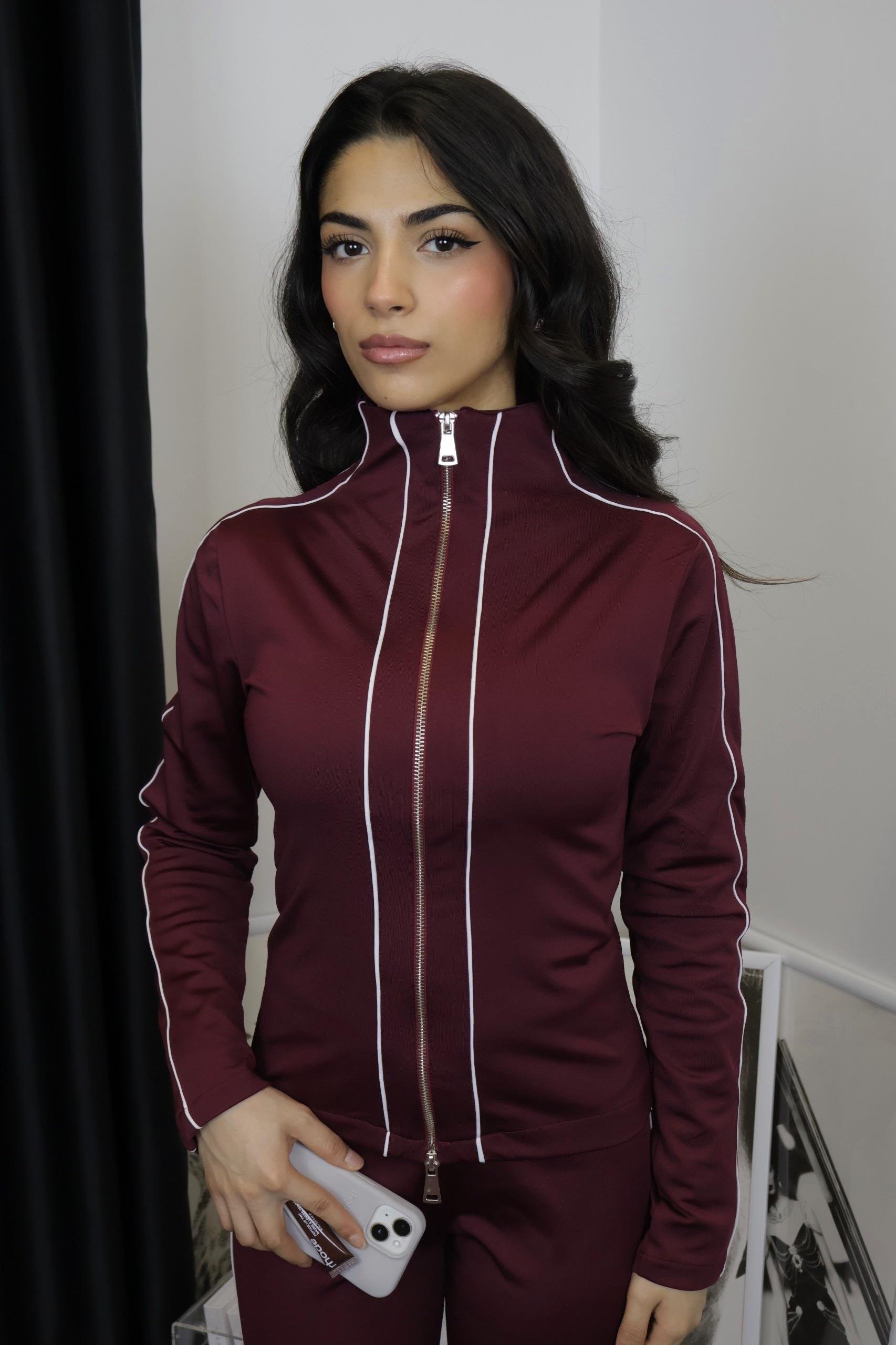 Bordo Eşofman Takım