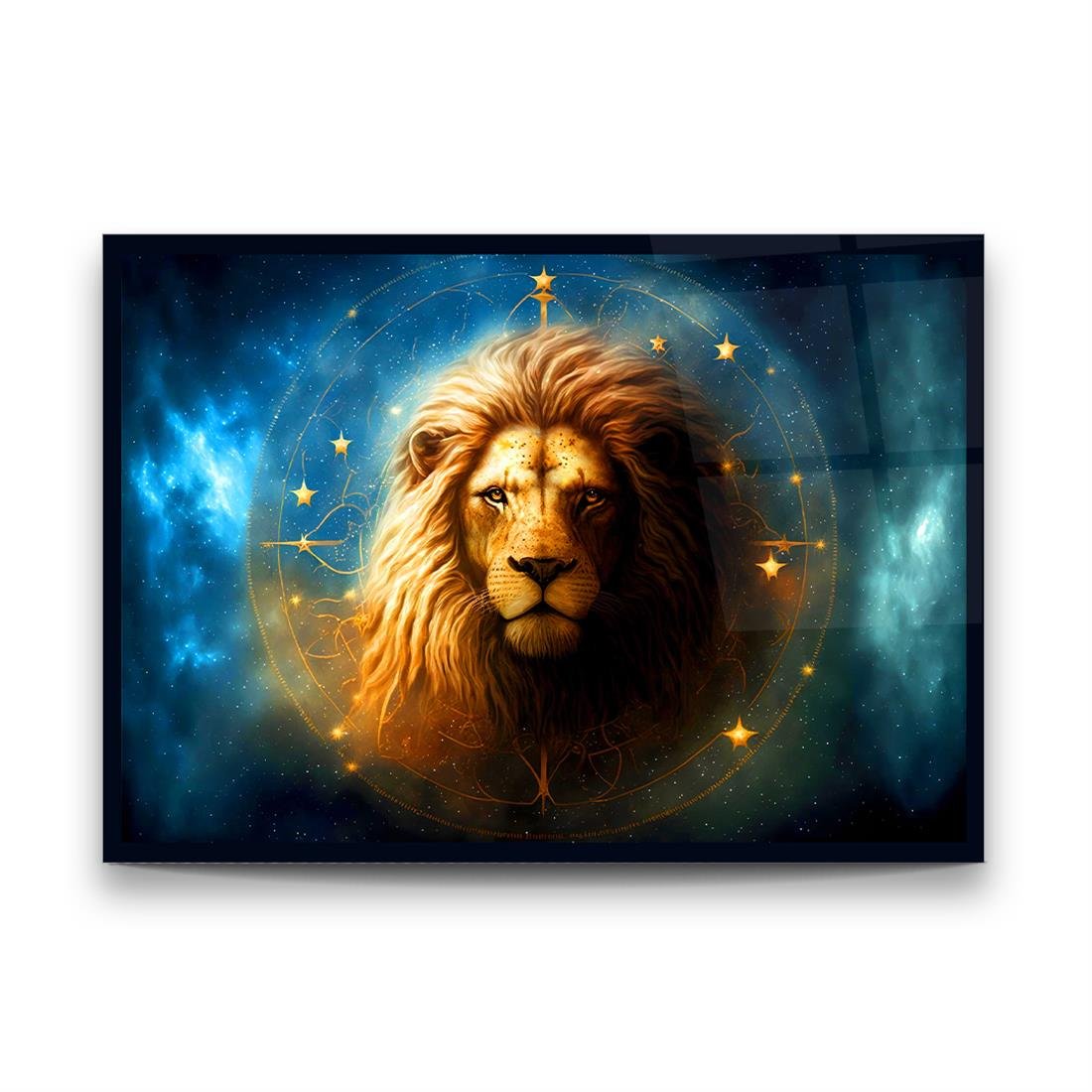 Aslan Burcu Yatay Cam Tablo
