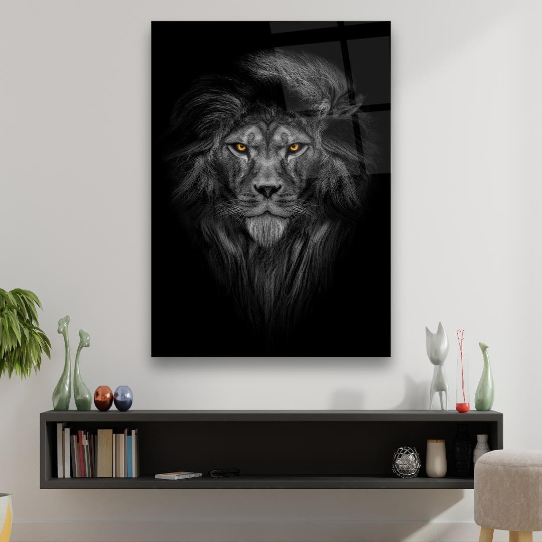 Aslan Dikey Cam Tablo