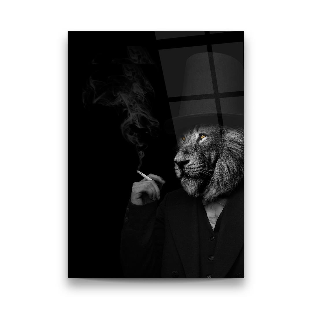 Aslan Dikey Cam Tablo
