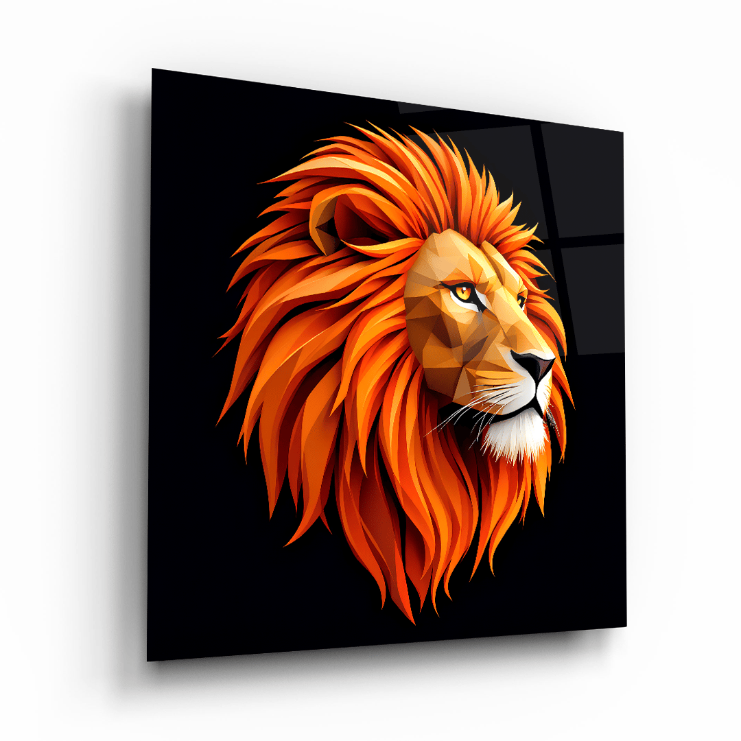 Aslan Kare Cam Tablo