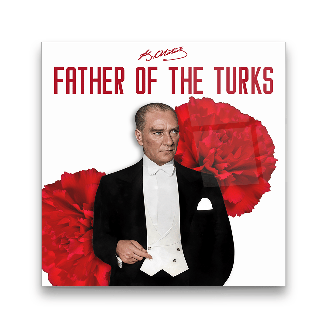 Atatürk 4 Kare Cam Tablo