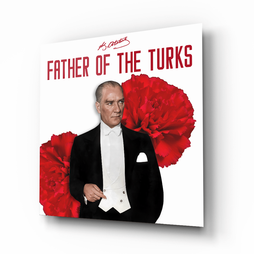 Atatürk 4 Kare Cam Tablo