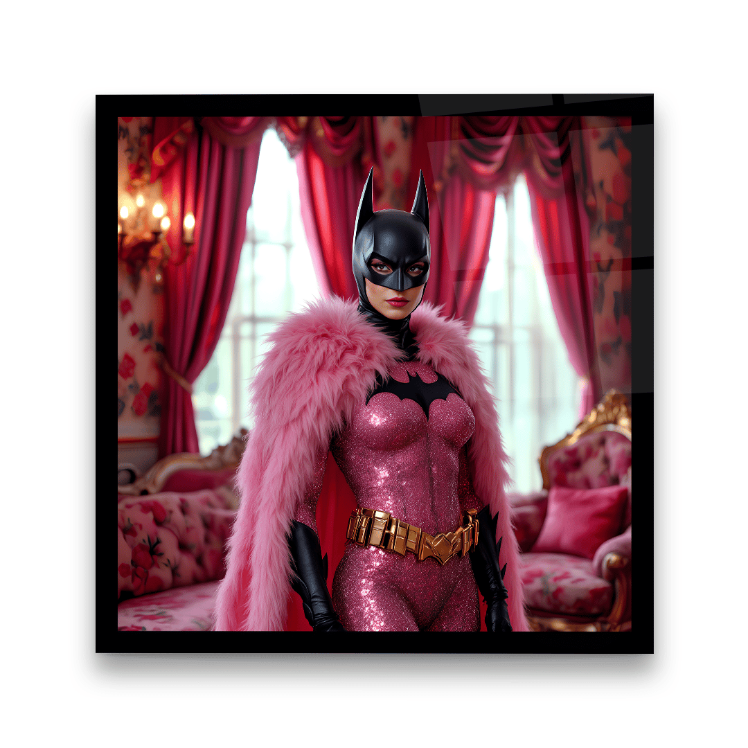 Batgirl Kare Cam Tablo