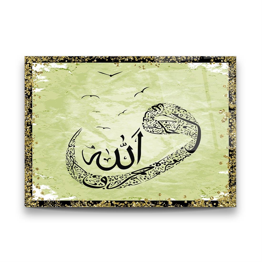 El İlahi Yatay Cam Tablo