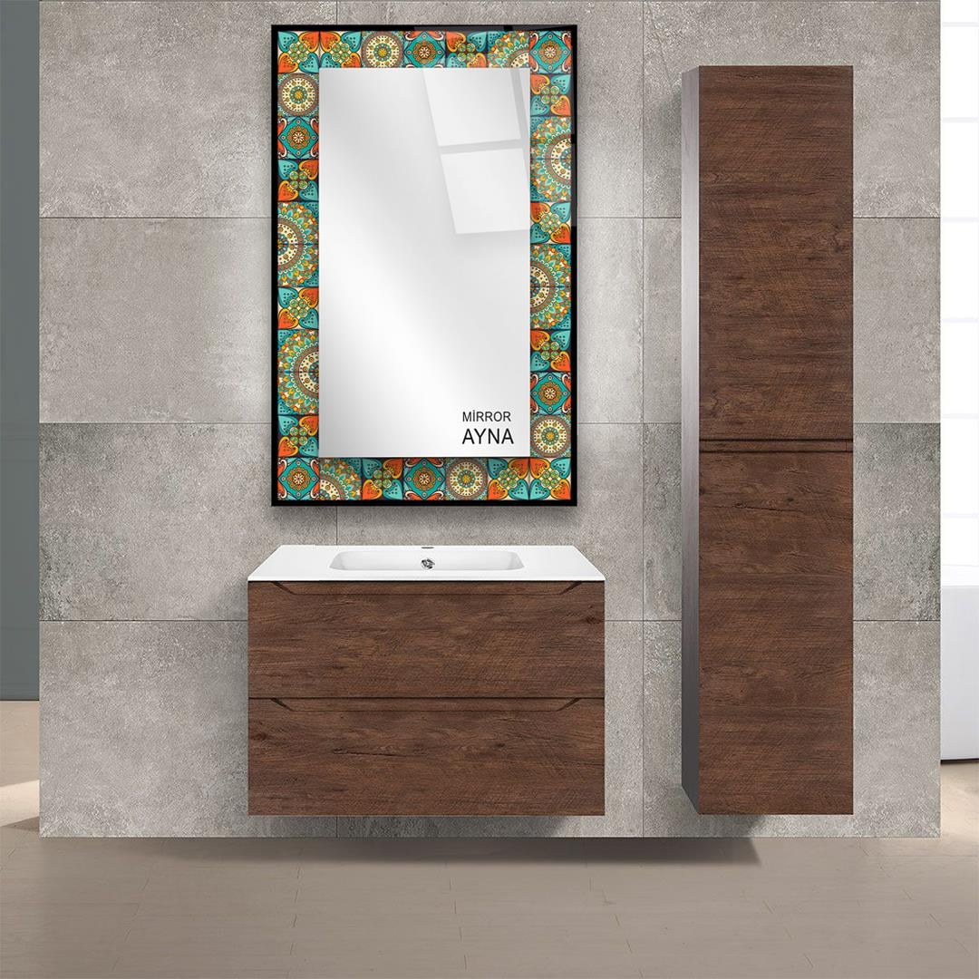Etnik Çini Desenli Bodrum Modeli Ayna
