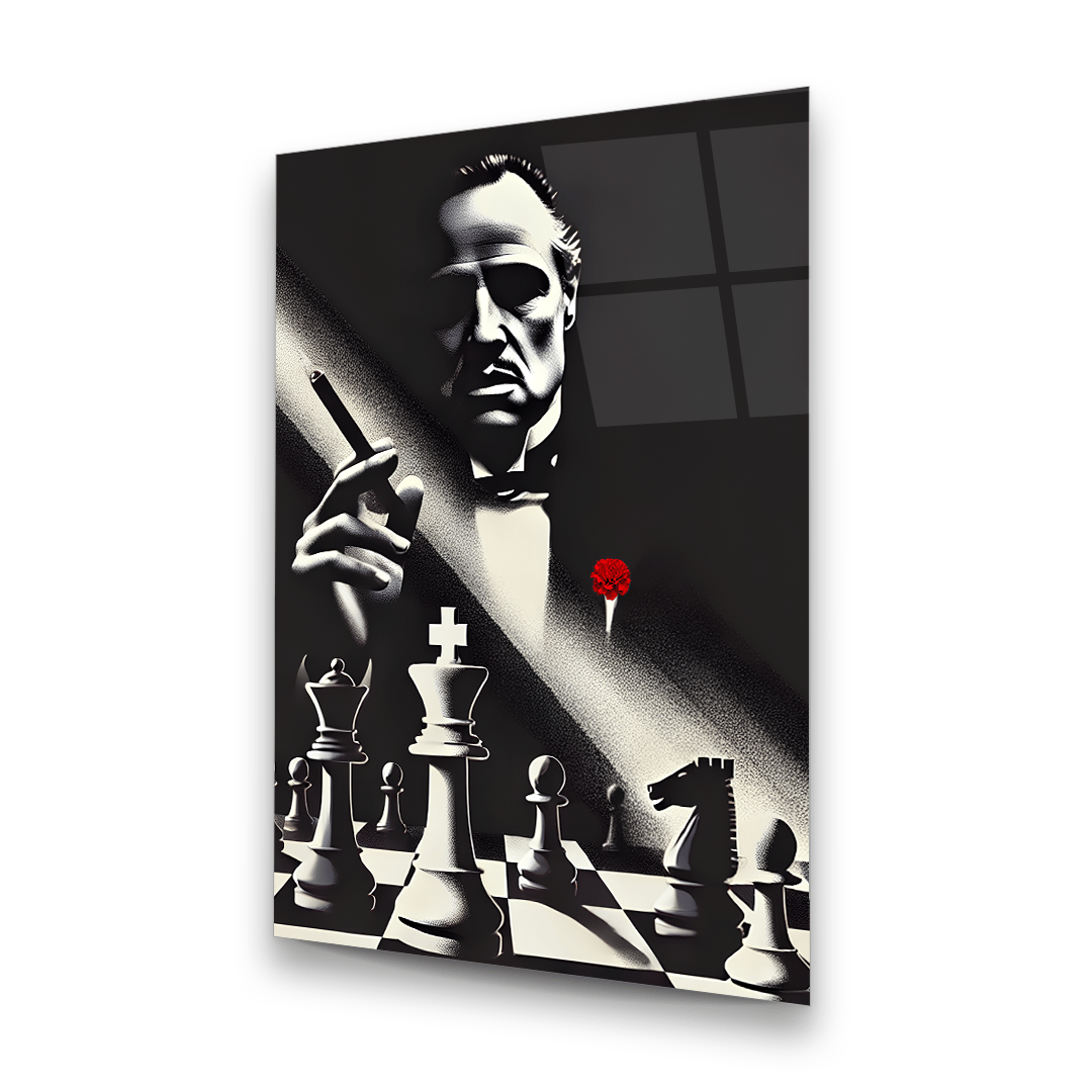 Godfather Vito Corleone Dikey Cam Tablo