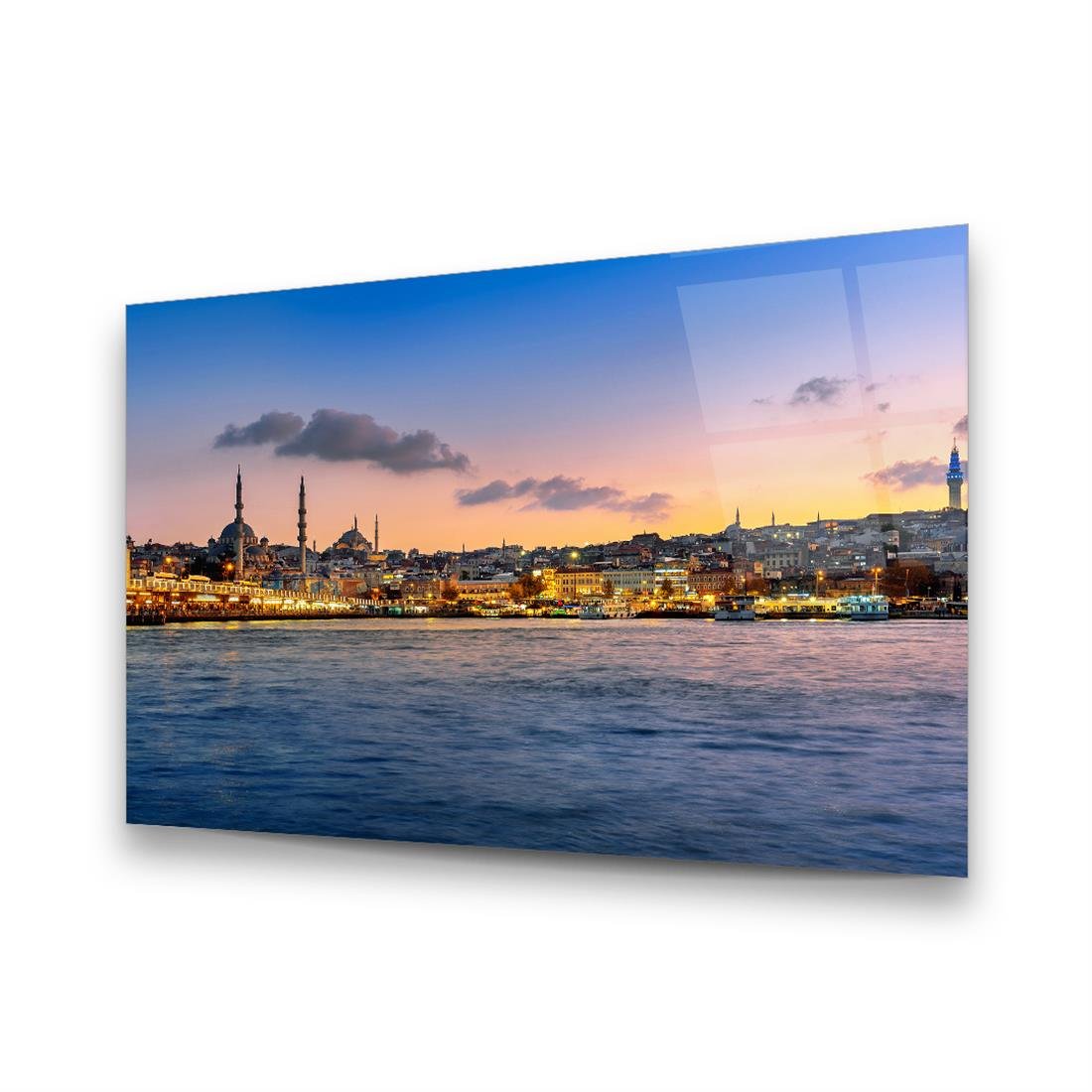 İstanbul'un Büyüsü Yatay Cam Tablo