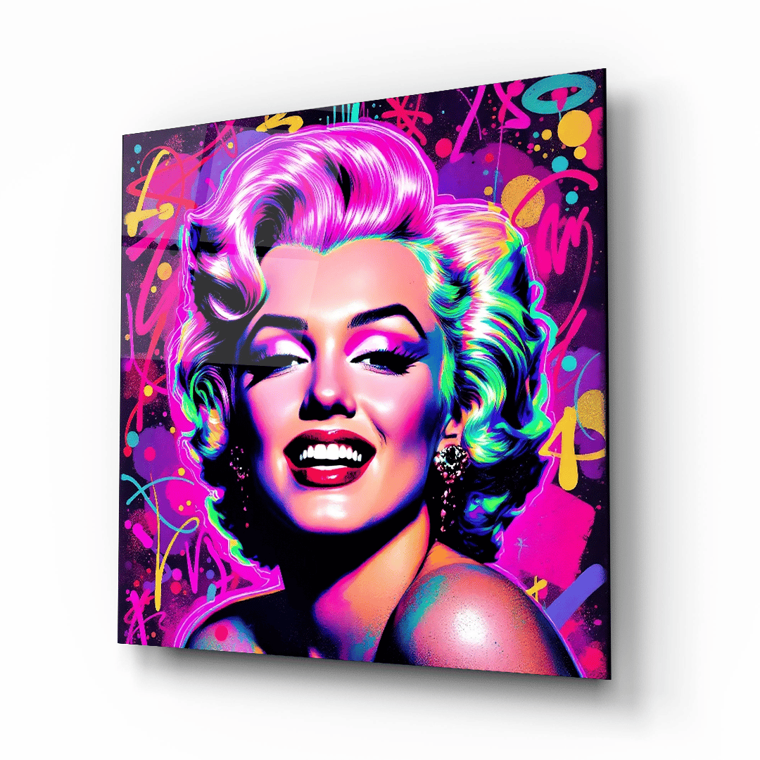 Marilyn Monroe 2 Kare Cam Tablo