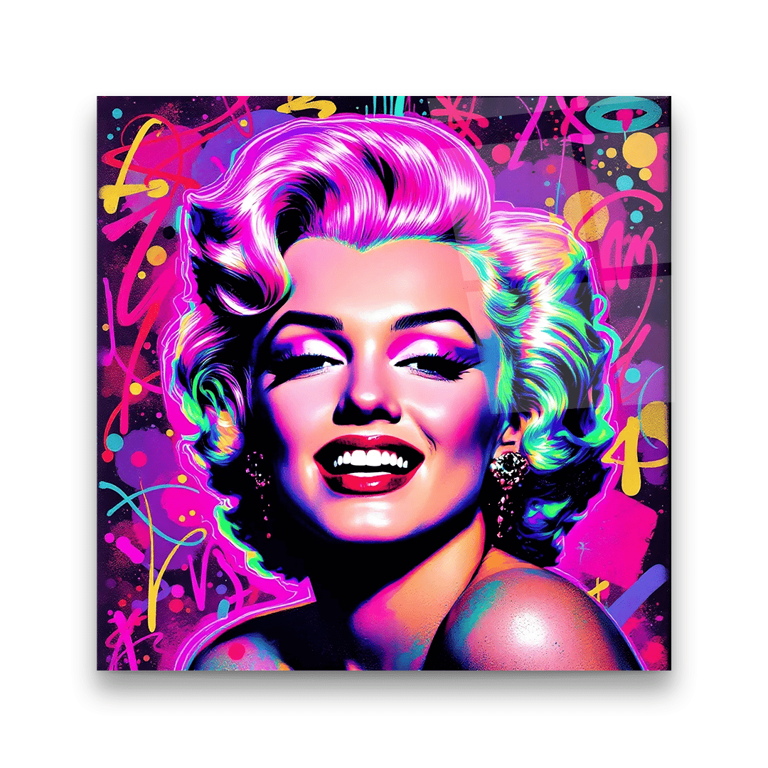 Marilyn Monroe 2 Kare Cam Tablo